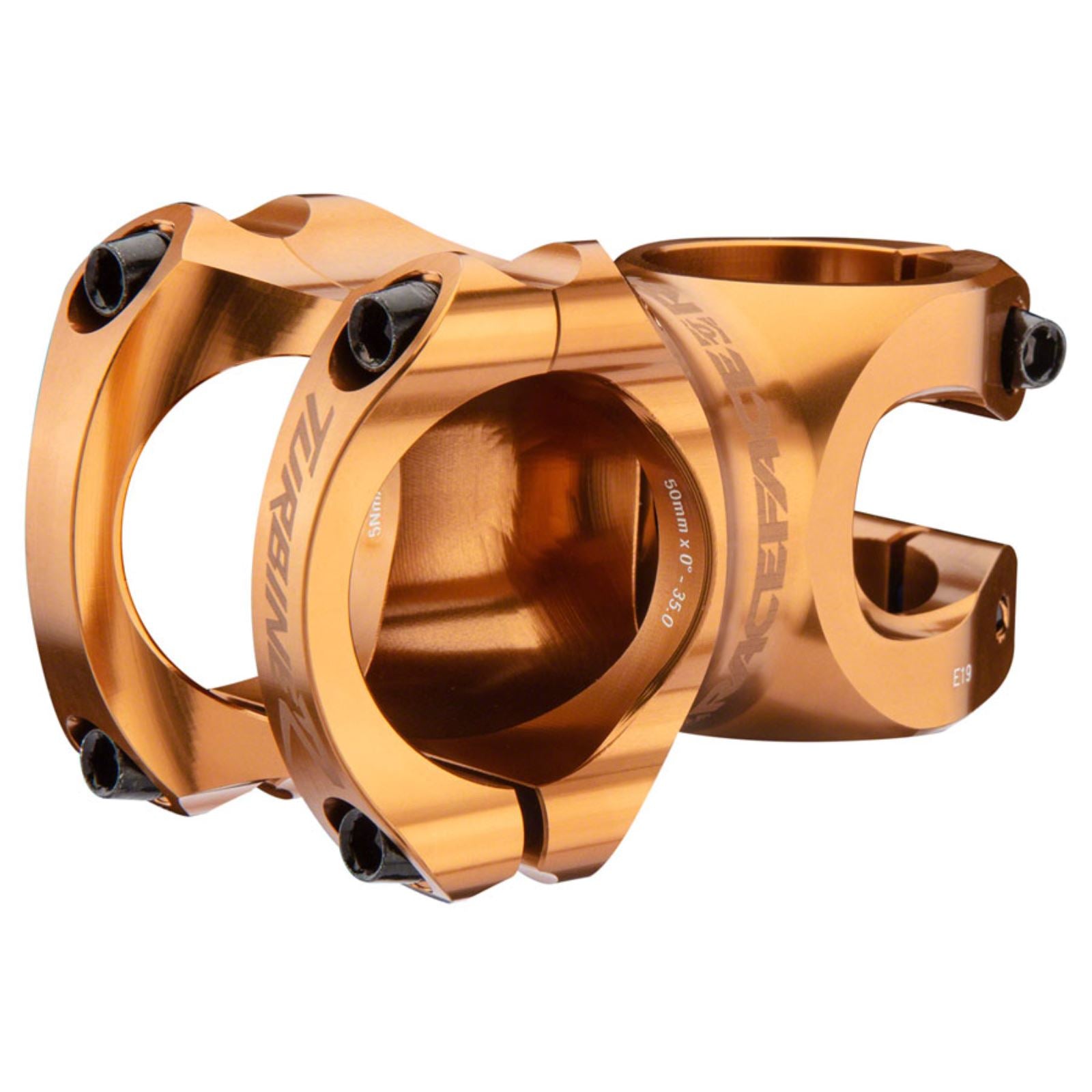 Race Face Turbine R 35 Stem - 40mm, 35mm Clamp, +/-0, 1 1/8", Gold [MPN: ST17TURR3540X0KGLD]_1275702