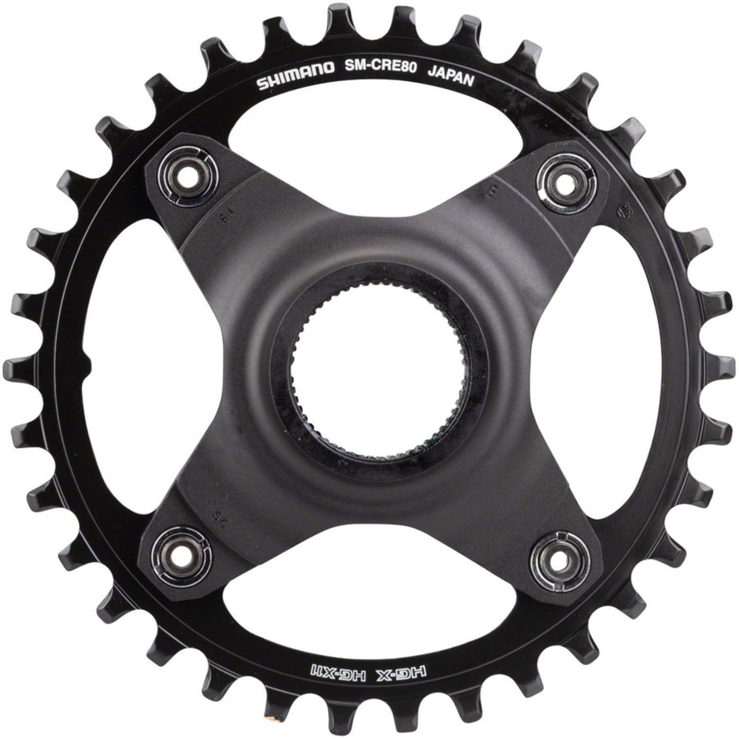 Shimano STEPS SM-CRE80 eBike Chainring - 34t, 56.5mm Black [MPN: ISMCRE8012SBA4XL]_1275993