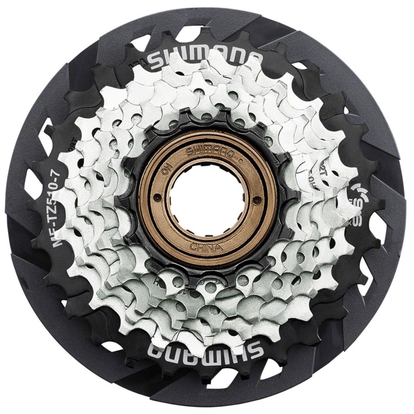 Shimano Multi-Speed Freewheel - 7-Speed - 14-28t - MF-TZ510-7-CP  [MPN: EMFTZ5107428CP]_1276044