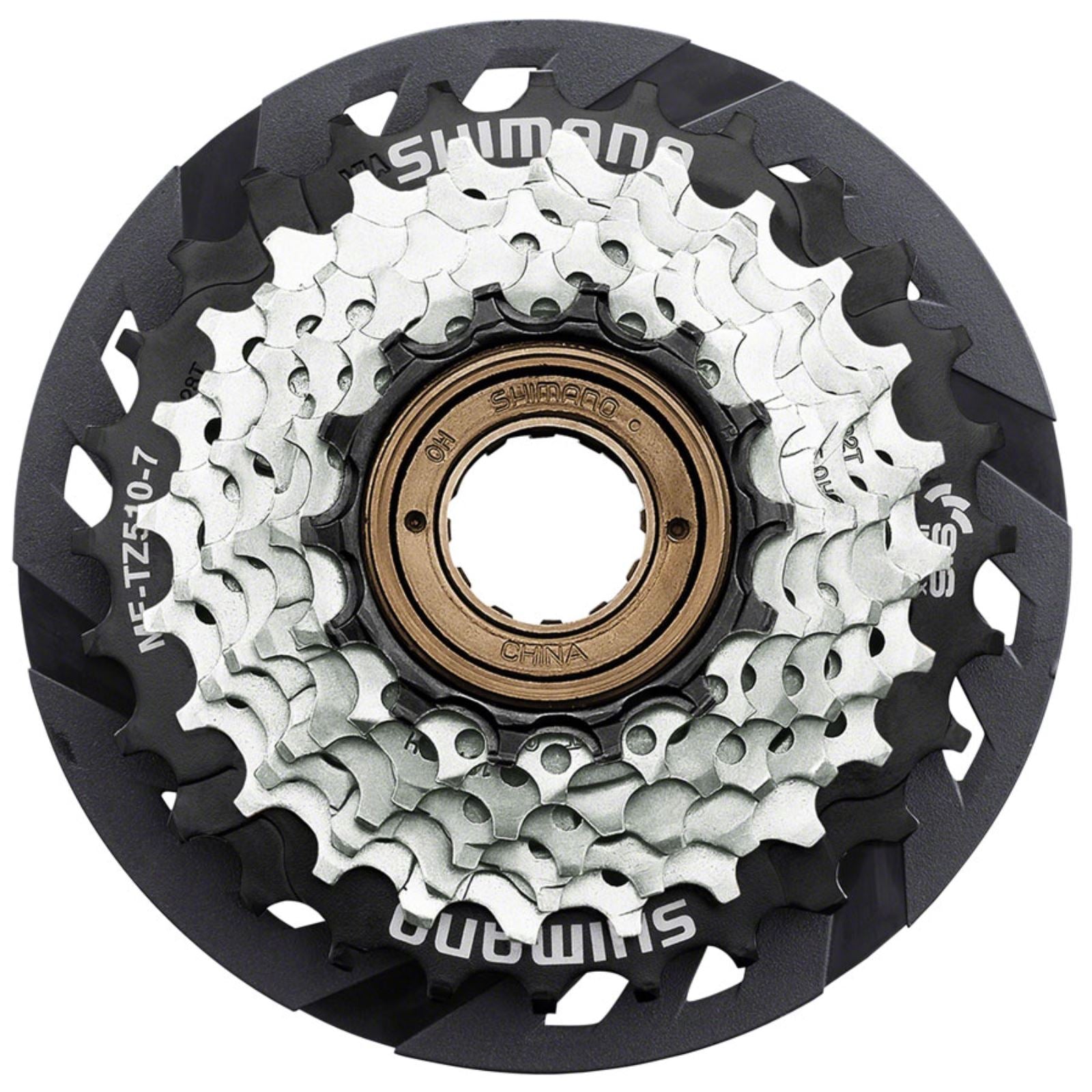 Shimano Multi-Speed Freewheel - 7-Speed - 14-28t - MF-TZ510-7-CP  [MPN: EMFTZ5107428CP]_1276044