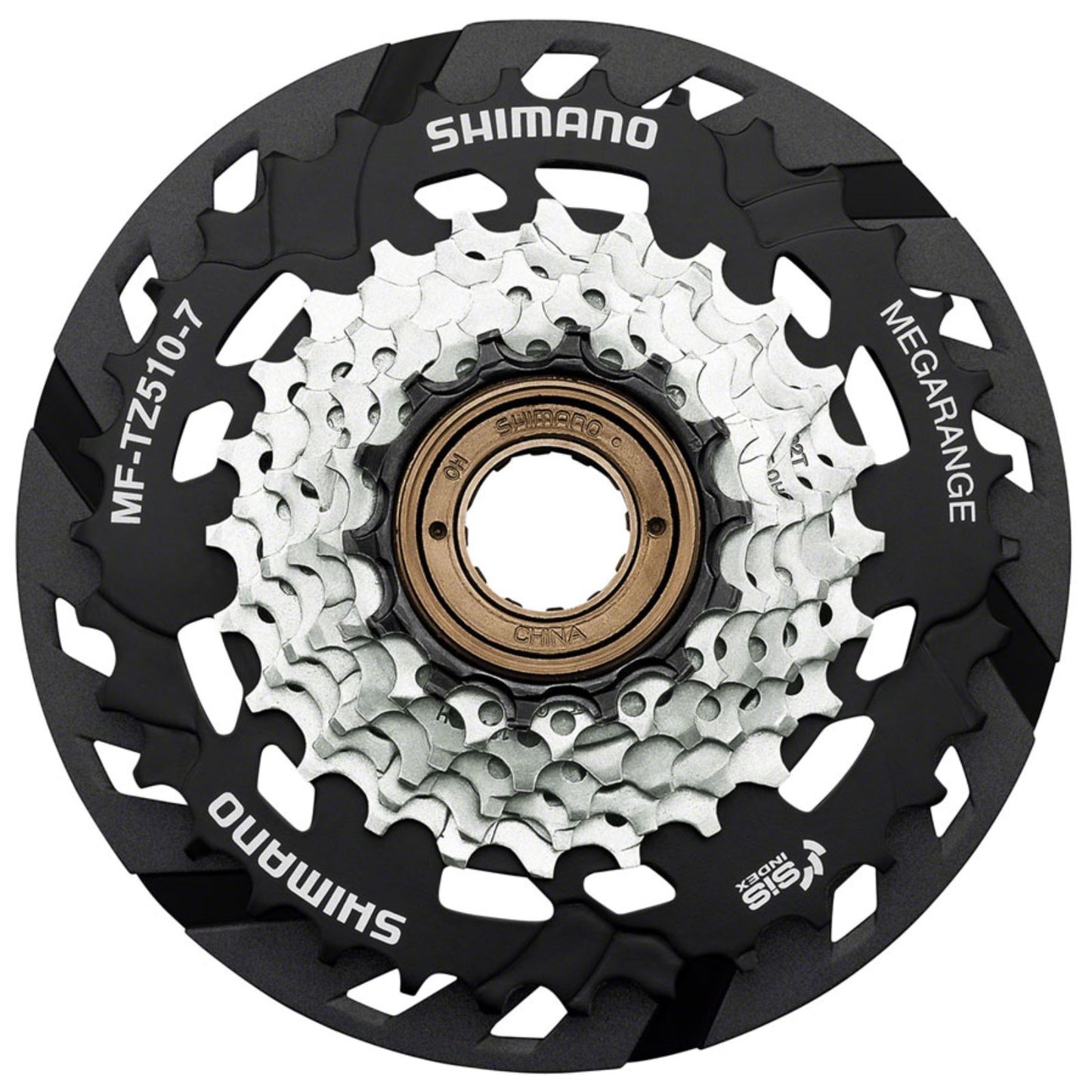 Shimano Multi-Speed Freewheel - 7-Speed - 14-34t - MF-TZ510-7-CP  [MPN: EMFTZ5107434CP]_1276045