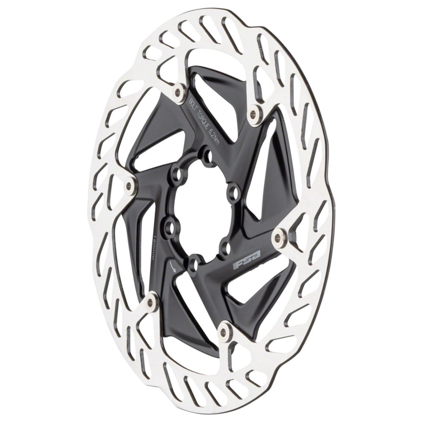 Full Speed Ahead K-Force WE Disc Brake Rotor - 160mm, 6-Bolt, Silver [MPN: 406-0063000010]_1276548