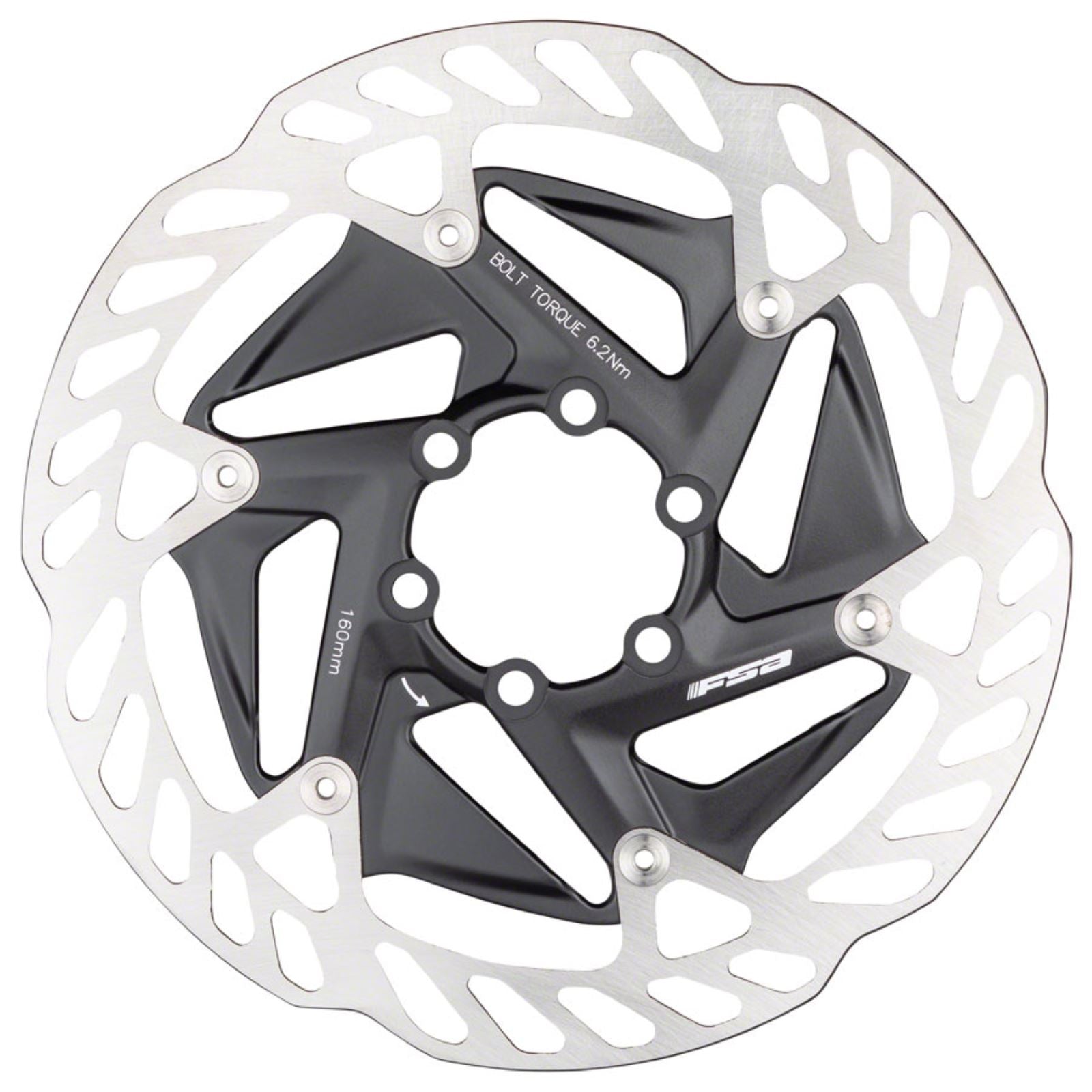 Full Speed Ahead K-Force WE Disc Brake Rotor - 160mm, 6-Bolt, Silver [MPN: 406-0063000010]_1276549