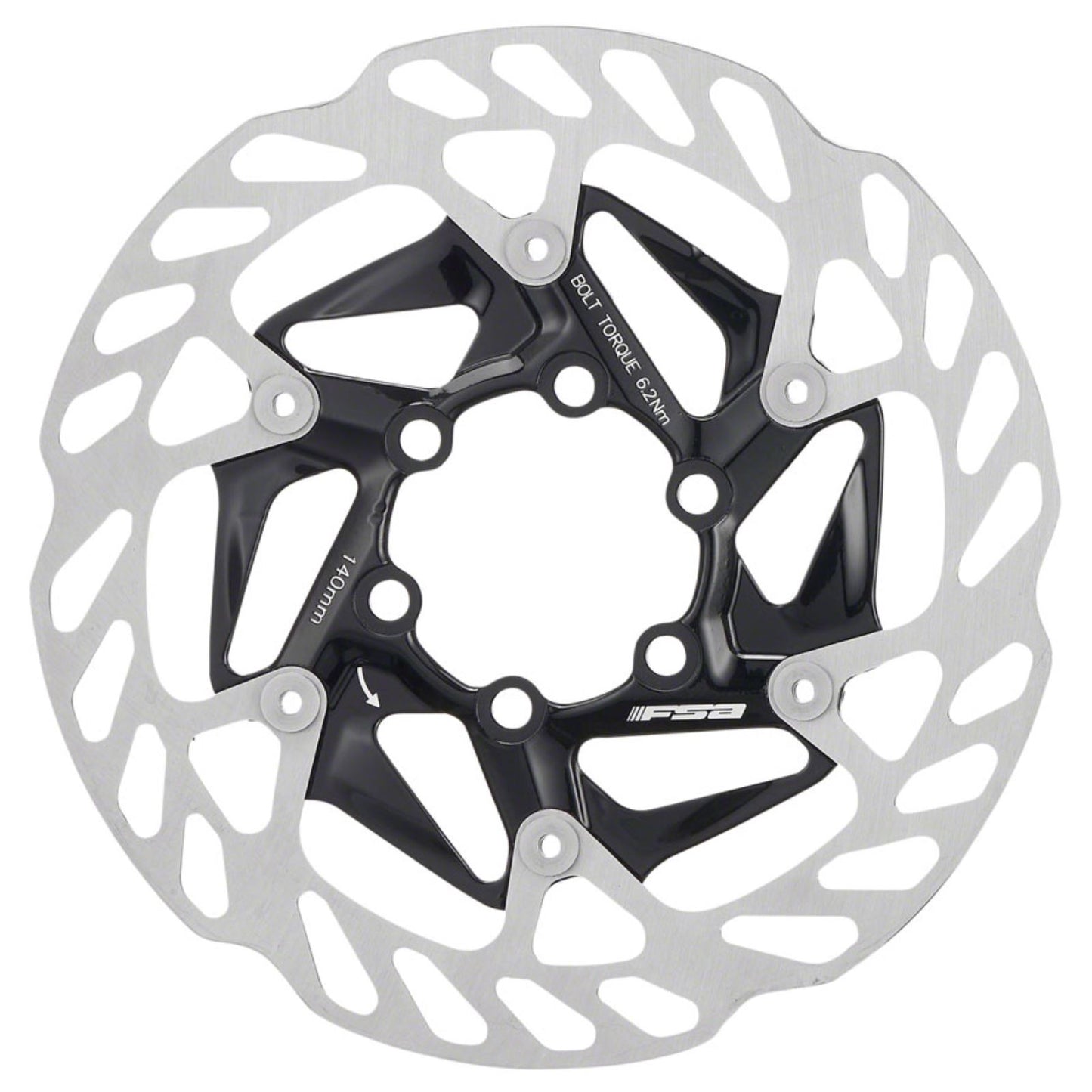 Full Speed Ahead K-Force WE Disc Brake Rotor - 140mm, 6-Bolt, Silver [MPN: 406-0064000010]_1276478