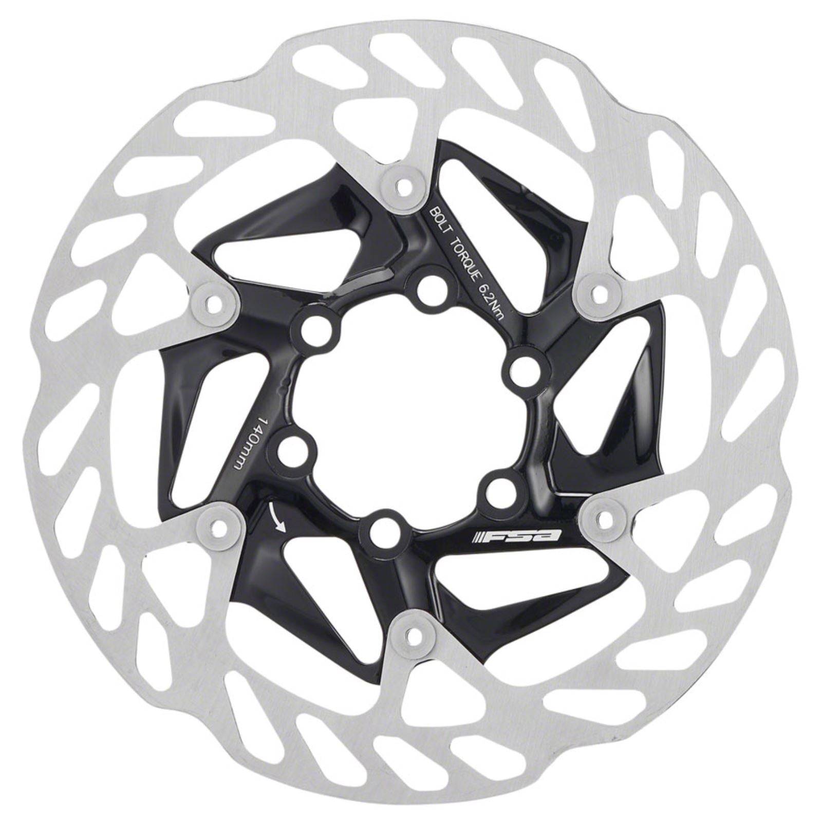Full Speed Ahead K-Force WE Disc Brake Rotor - 140mm, 6-Bolt, Silver [MPN: 406-0064000010]_1276478