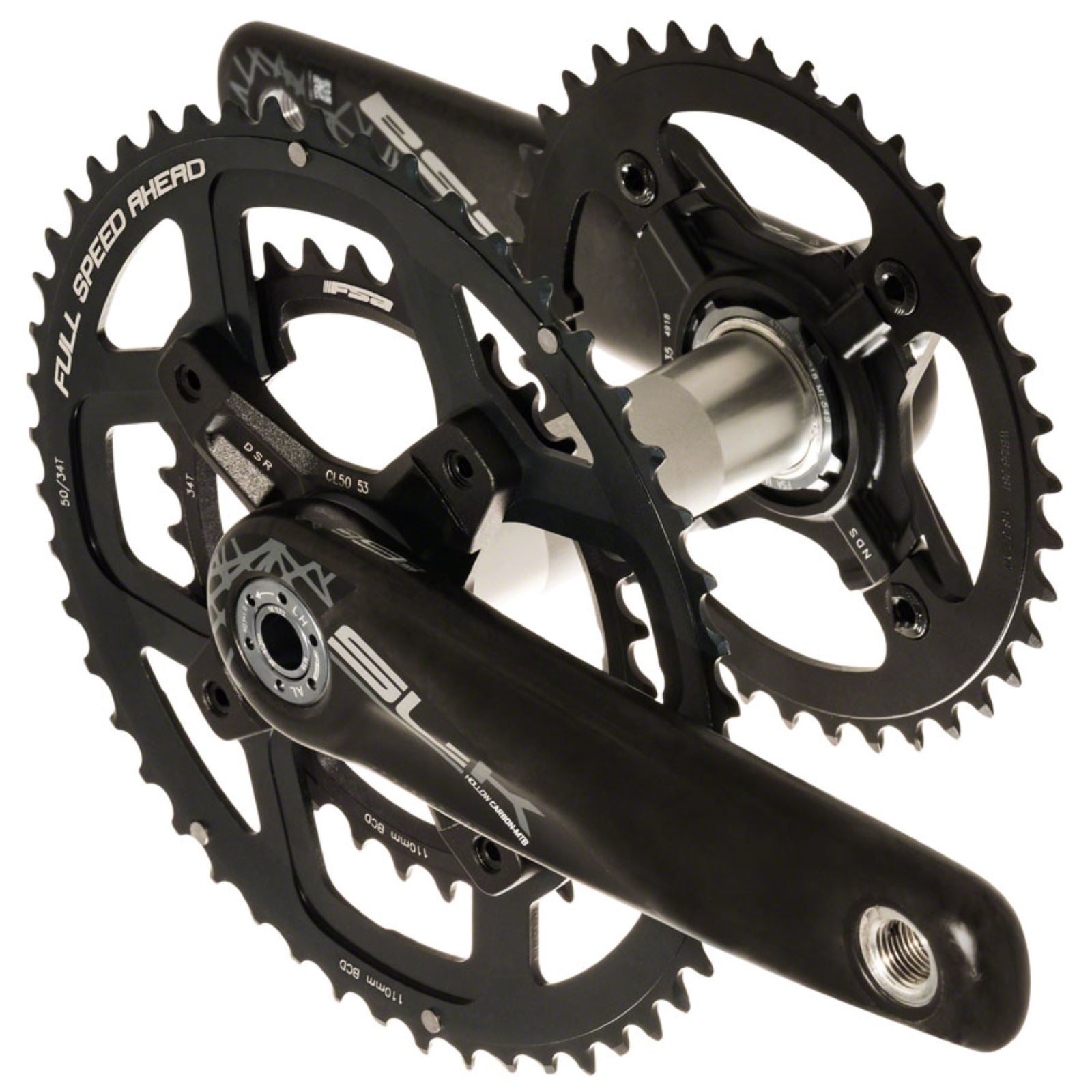 Full Speed Ahead SL-K Light BB392 Tandem Rear Crankset - 170mm, 50/34t, Black [MPN: 33200321553031]_1276605