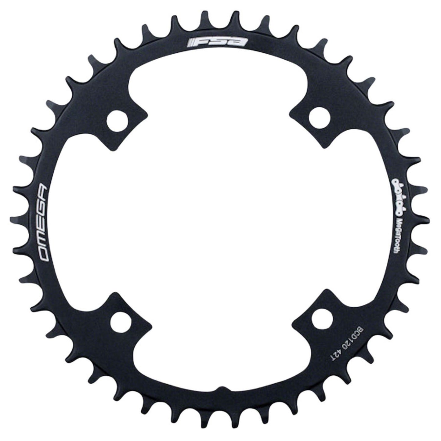 Full Speed Ahead Omega 1x Chainring - 42t, 120mm BCD, Black [MPN: 371-0089008050]_1276582