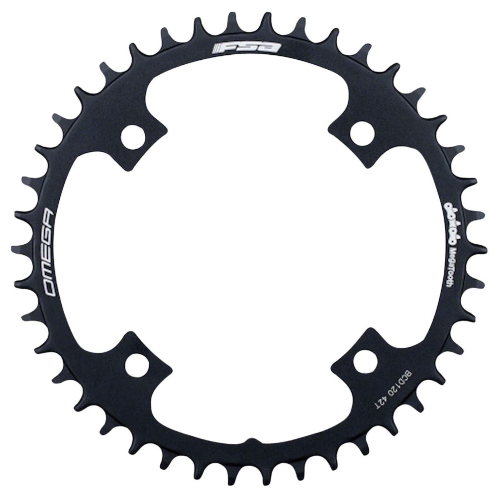 Full Speed Ahead Omega 1x Chainring - 42t, 120mm BCD, Black [MPN: 371-0089008050]_1276582