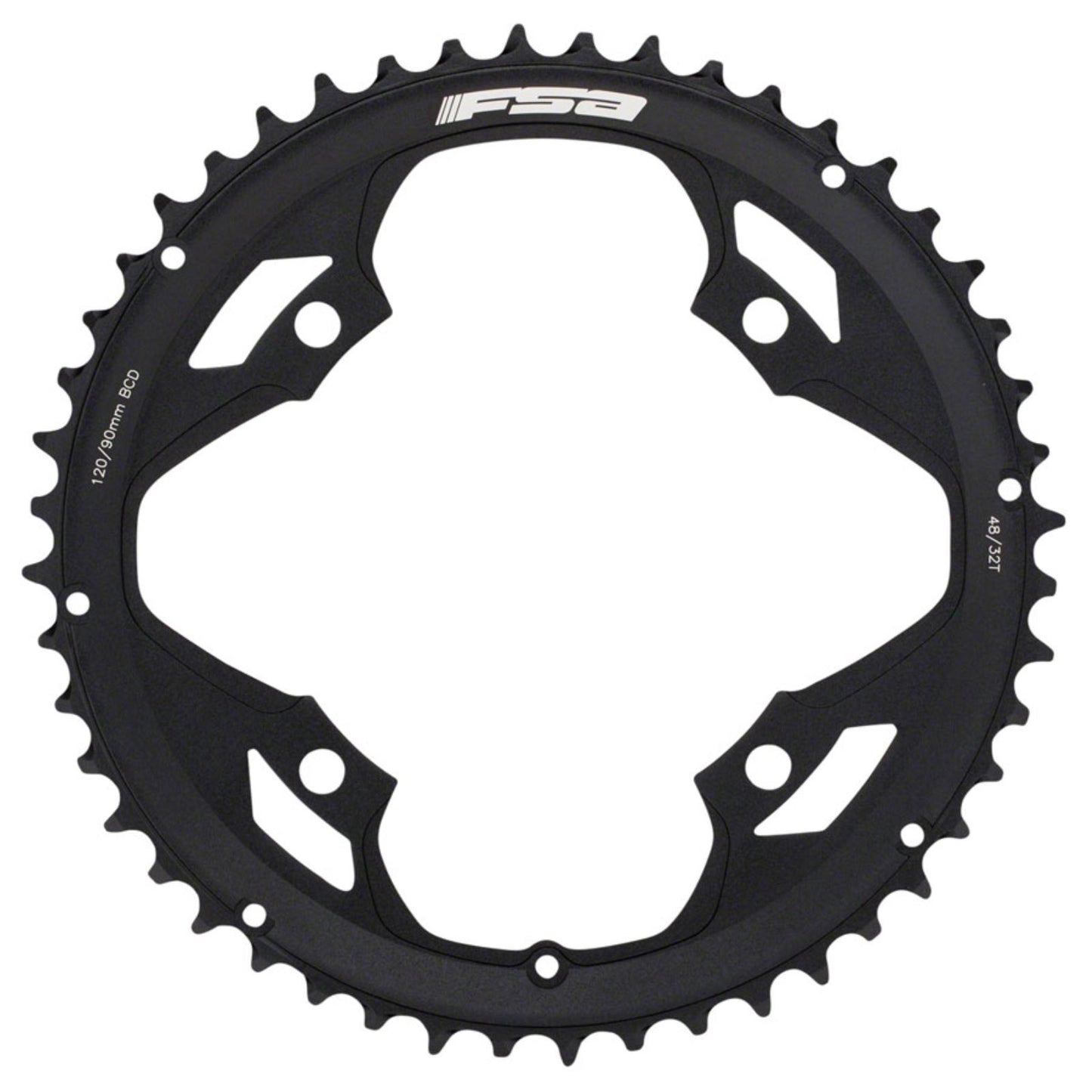 Full Speed Ahead Vero Pro Chainring - 48t, 110mm BCD, 4-Bolt, Black [MPN: 370-0035004050]_1276586
