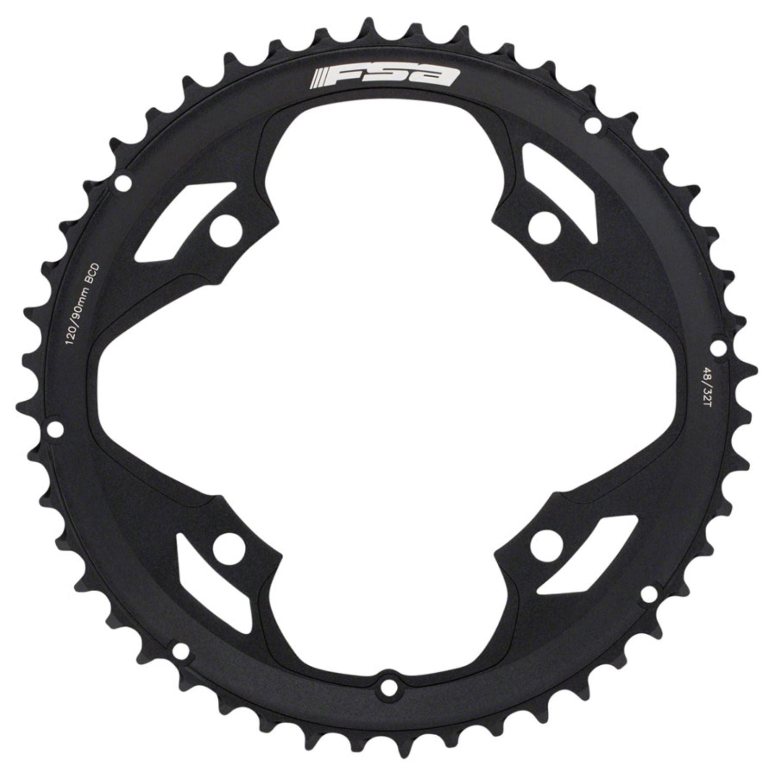 Full Speed Ahead Vero Pro Chainring - 48t, 110mm BCD, 4-Bolt, Black [MPN: 370-0035004050]_1276586