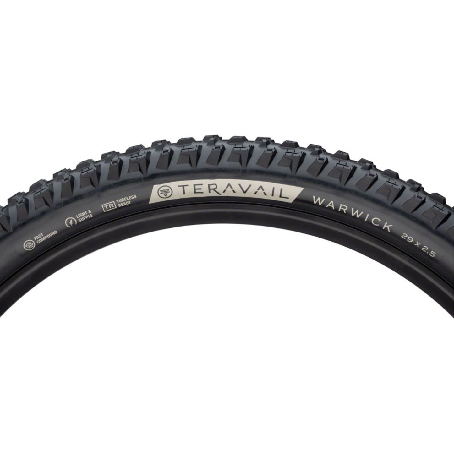 Teravail Warwick Tire - 29 x 2.5, Black, Light and Supple, Fast Compound [MPN: 19-000335]_1276635