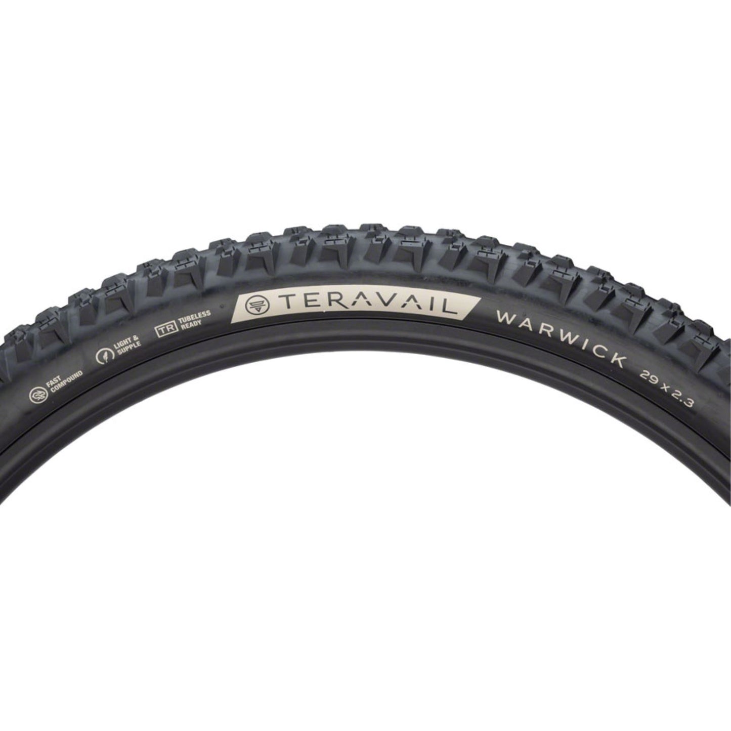 Teravail Warwick Tire - 29 x 2.3, Black, Light and Supple, Fast Compound [MPN: 19-000334]_1276641