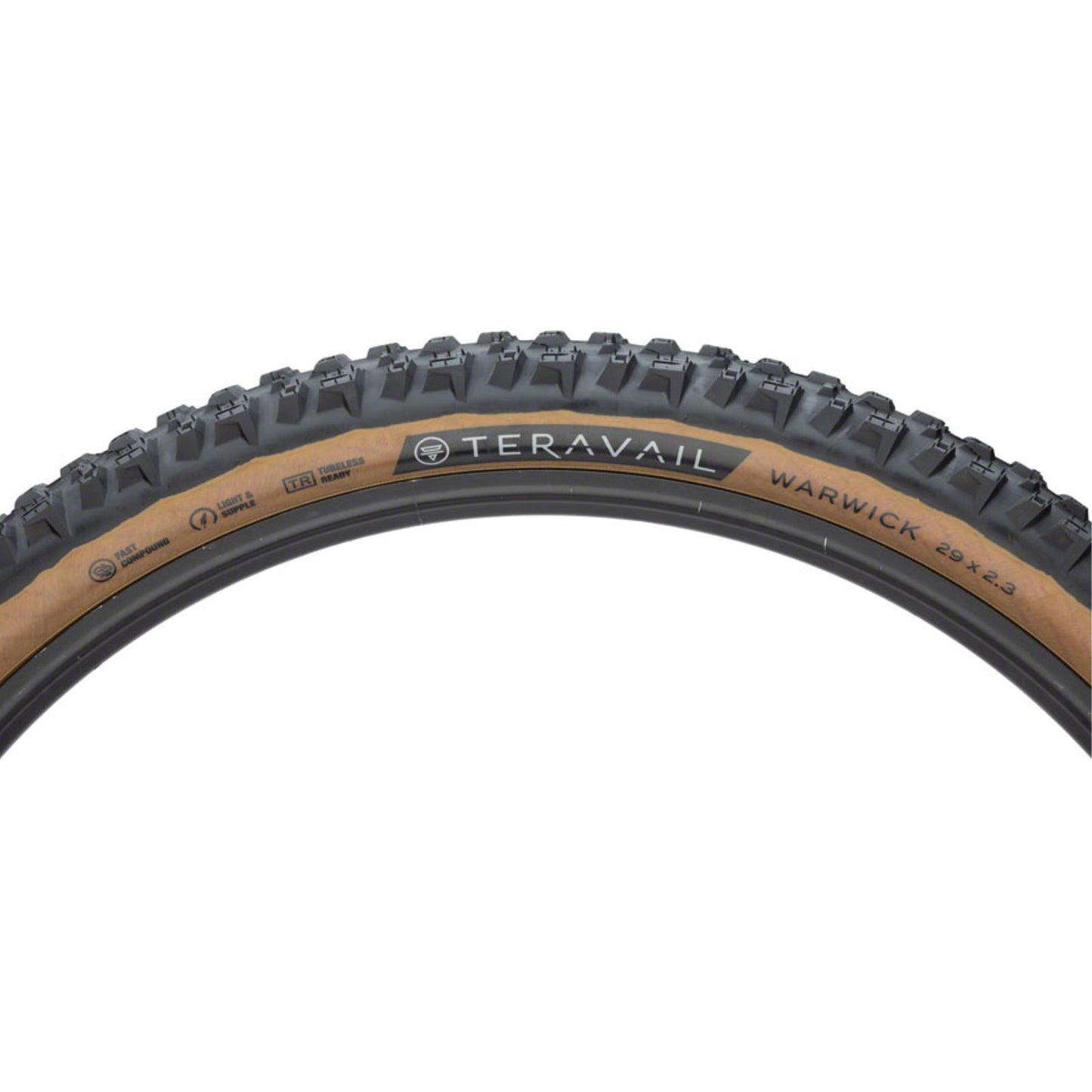 Teravail Warwick Tire - 29 x 2.3, Tan, Light and Supple, Fast Compound [MPN: 19-000334]_1276644