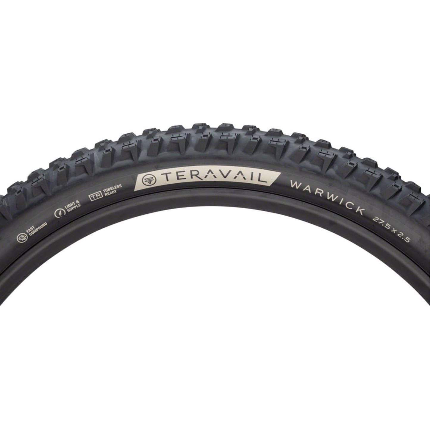 Teravail Warwick Tire - 27.5 x 2.5, Black, Light and Supple, Fast Compound [MPN: 19-000336]_1276647