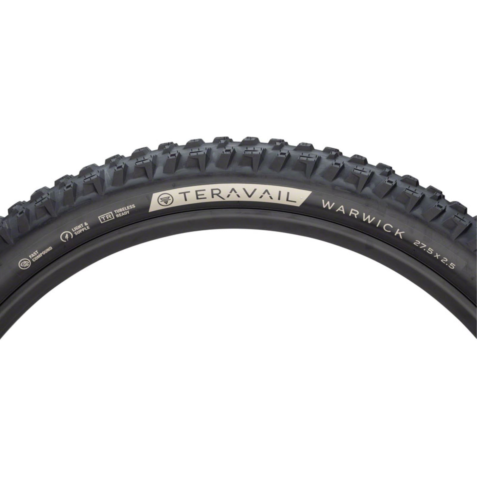 Teravail Warwick Tire - 27.5 x 2.5, Black, Light and Supple, Fast Compound [MPN: 19-000336]_1276647