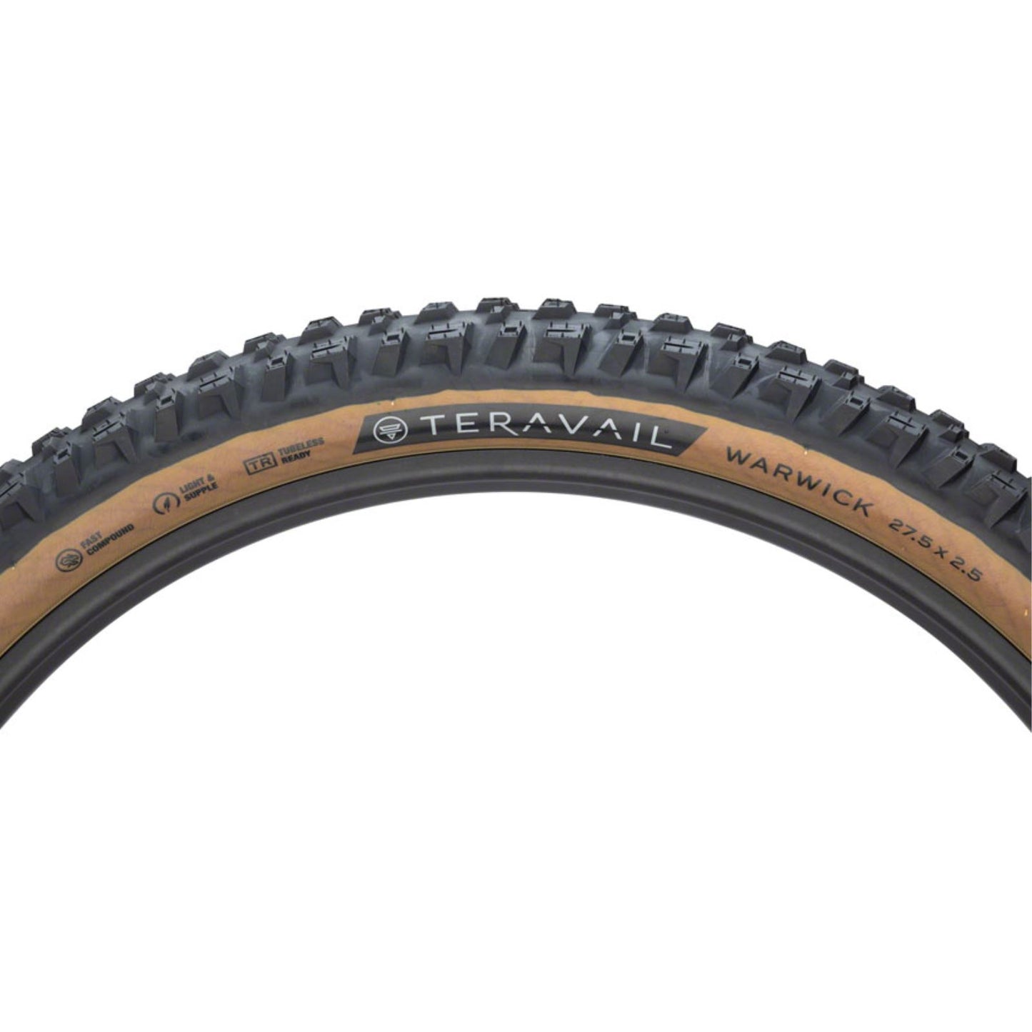 Teravail Warwick Tire - 27.5 x 2.5, Tan, Light and Supple, Fast Compound [MPN: 19-000336]_1276578