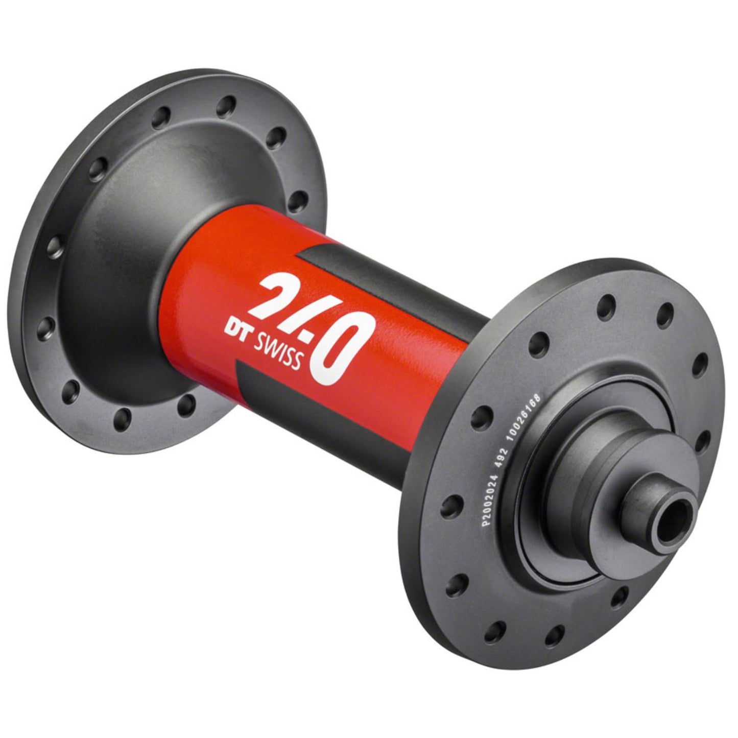 DT Swiss 240 Front Hub - QR x 100mm, 20H - Black/Red [MPN: H240AAQXR20SA6168S]_1277269