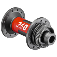 DT Swiss 240 Front Hub - 12 x 100mm, Center Lock, 24h, Black/Red [MPN: H240ACDXR24SA6048S]_1277271
