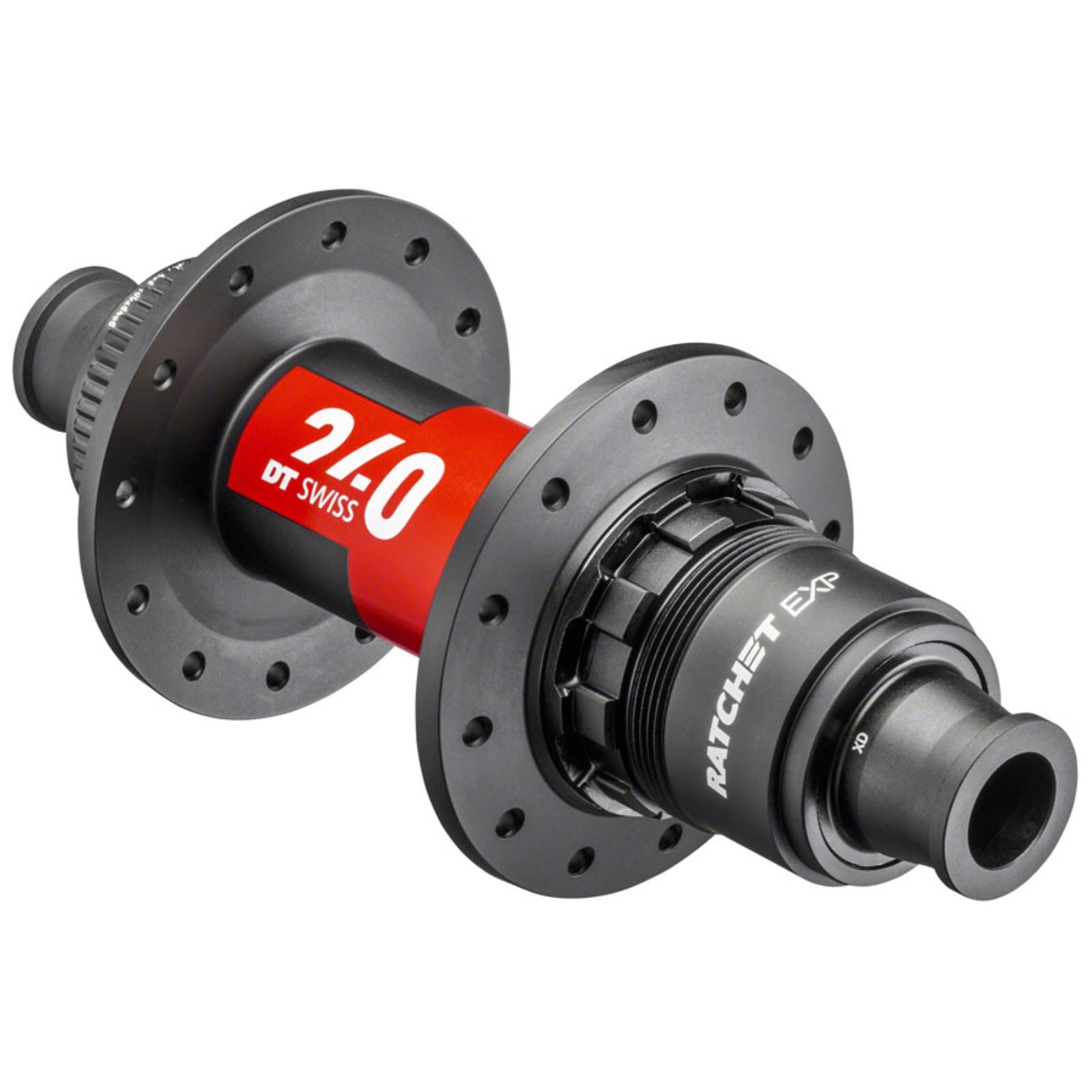 DT Swiss 240 EXP Rear Hub - 12 x 142mm, XDR, 24H - Black/Red [MPN: H240NCD1R24SA6050S]_1277250