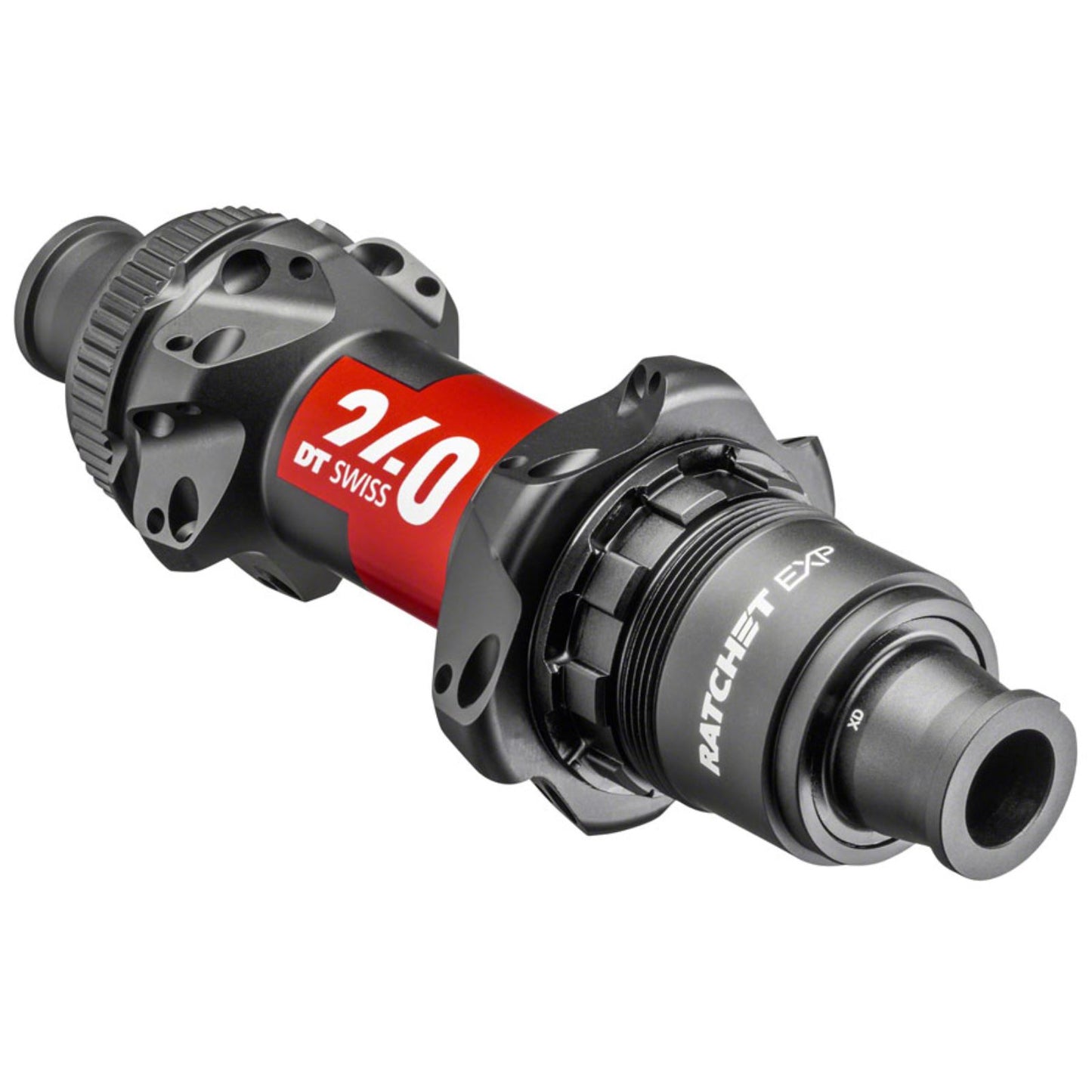 DT Swiss 240 EXP Rear Hub - 12 x 142mm, XDR, 24H - Black/Red [MPN: H24PNCD1R24SA4745S]_1277244