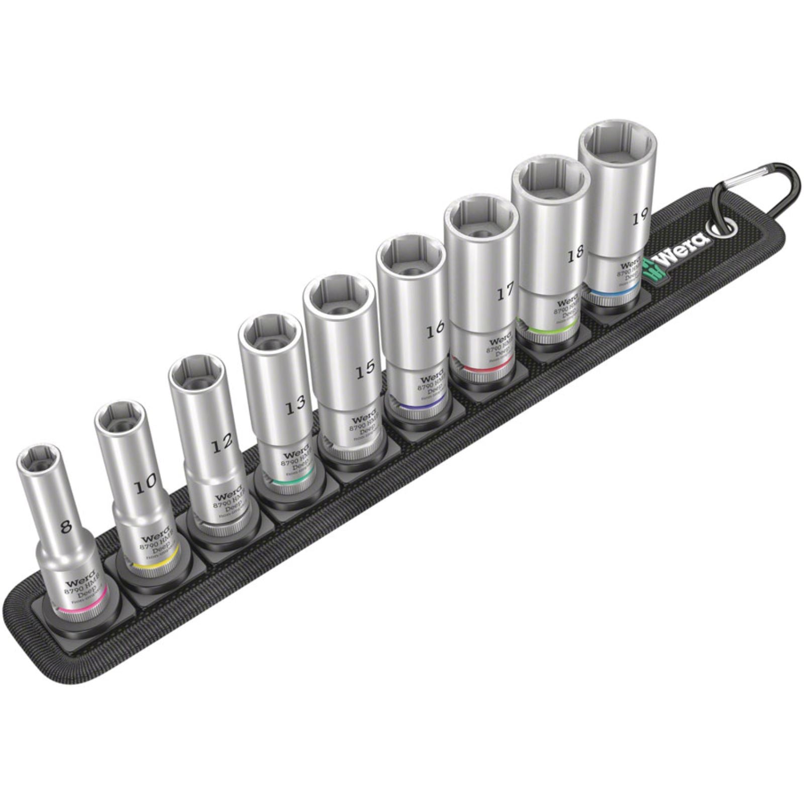 Wera Belt B Deep 1 socket set - 3/8" drive, 9 pieces [MPN: 05004545001]_1282023