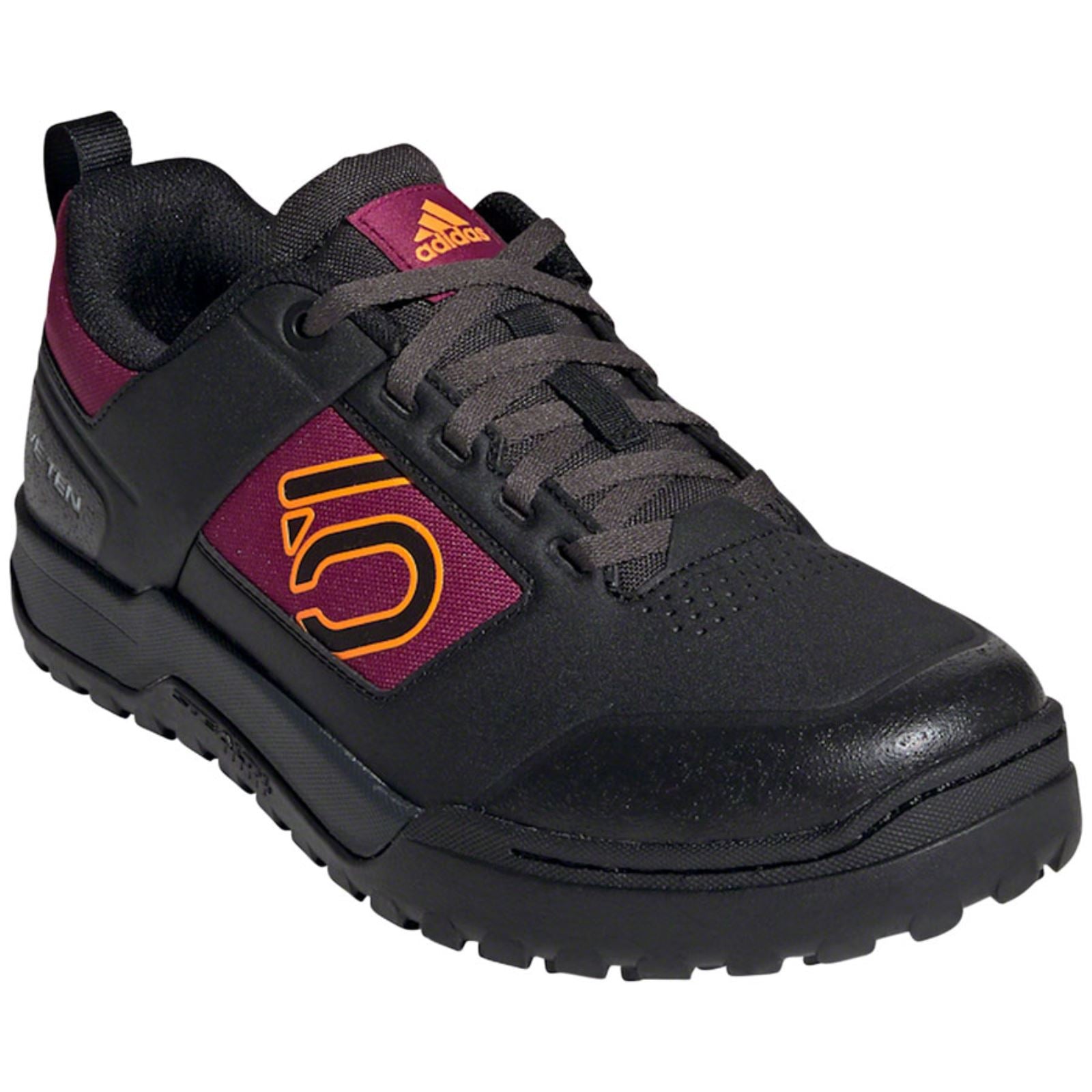 Five Ten Women's Impact Pro Flat Shoes - Black/Orange/Power Berry_1282465