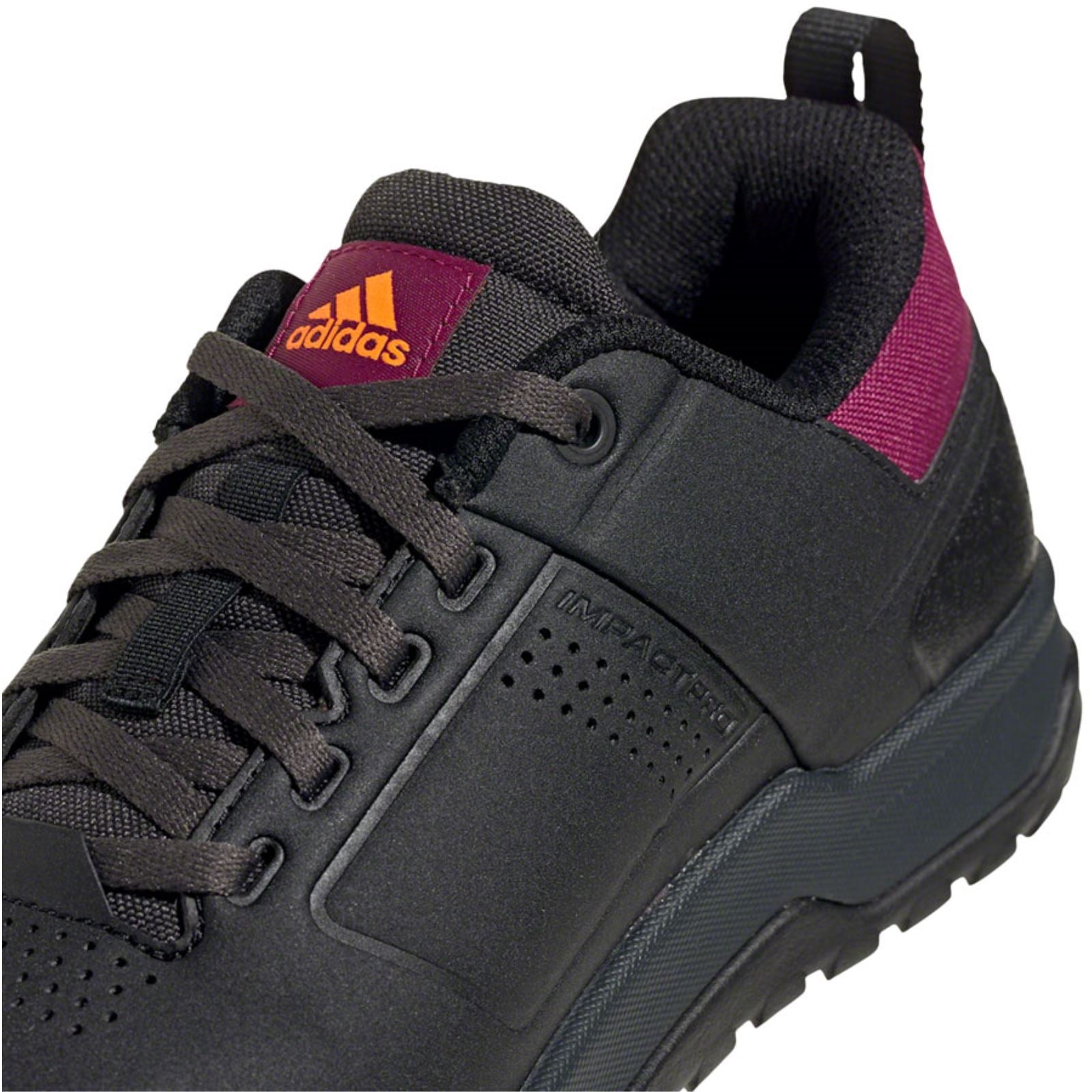 Five Ten Women's Impact Pro Flat Shoes - Black/Orange/Power Berry_1282472