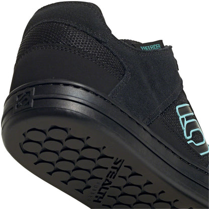 Five Ten Women's Freerider Flat Shoes - Black/Mint Size 10.5 OPEN BOX [MPN: FX4449-10-]_1891569