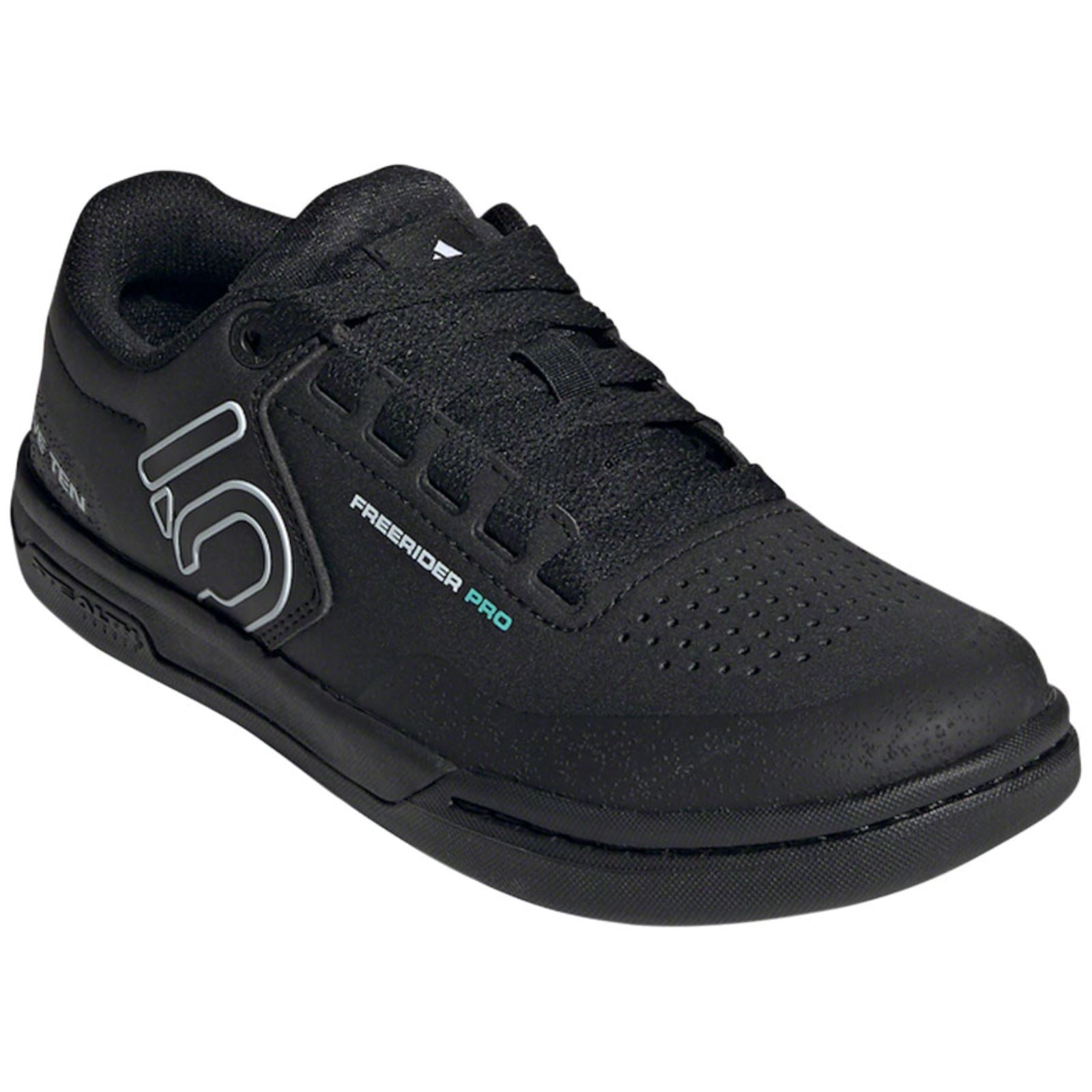 Five Ten Women's Freerider Pro Flat Shoes - Black/White/Mint - 10.5 [MPN: FX4453-10-]_1284244