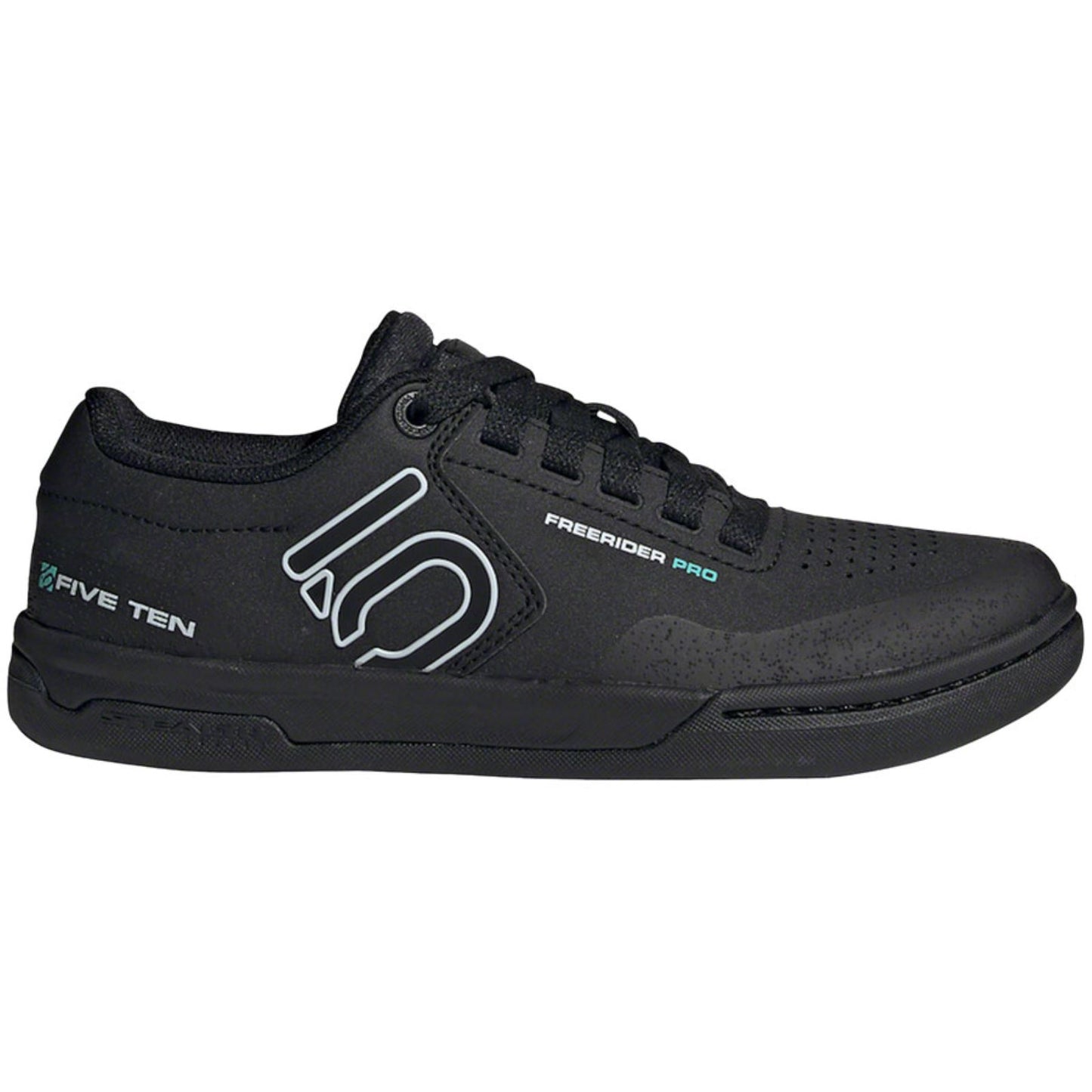 Five Ten Women's Freerider Pro Flat Shoes - Black/White/Mint - 10.5 [MPN: FX4453-10-]_1284245