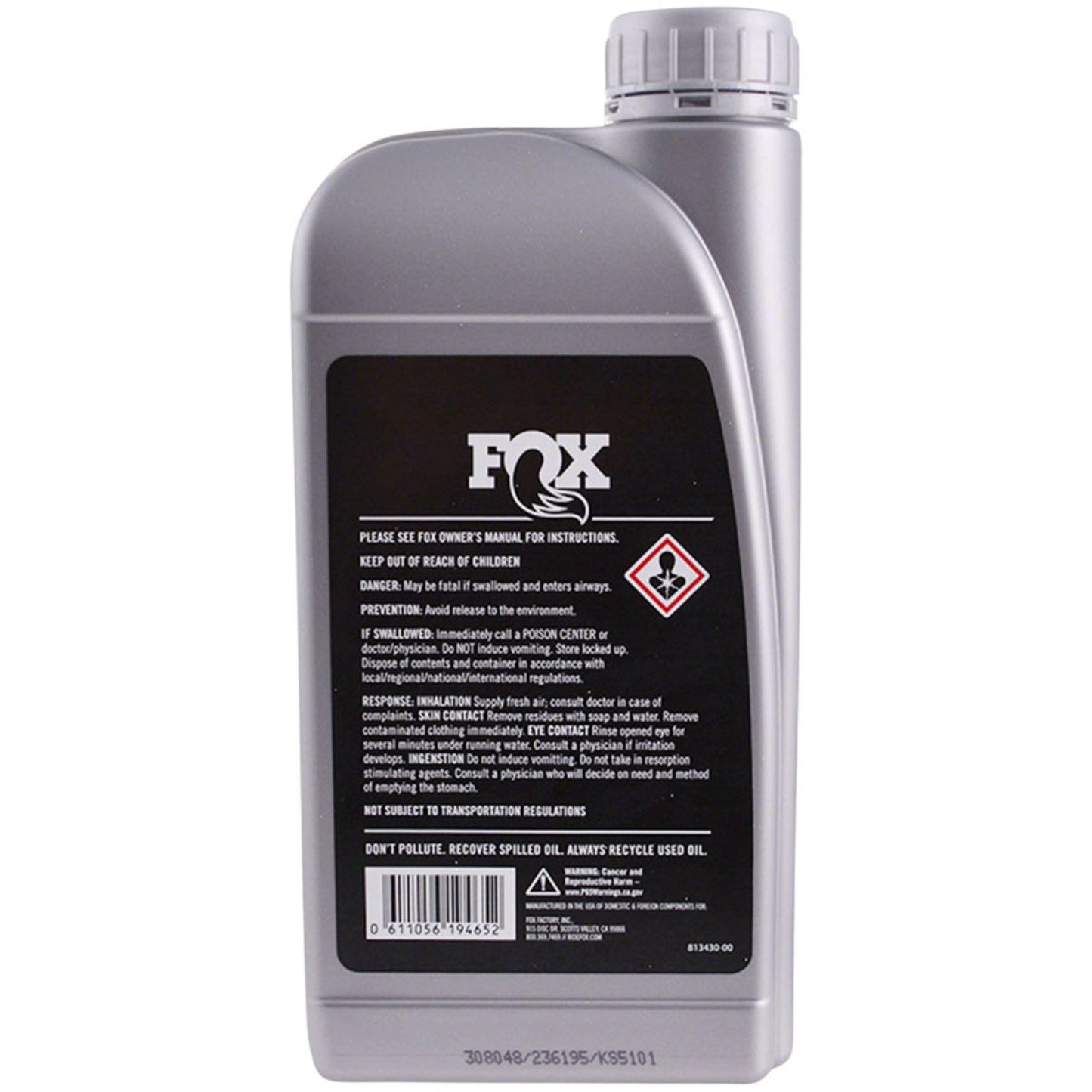 Fox Factory 4wt Suspension Oil - 1 liter 025-03-063_1286229