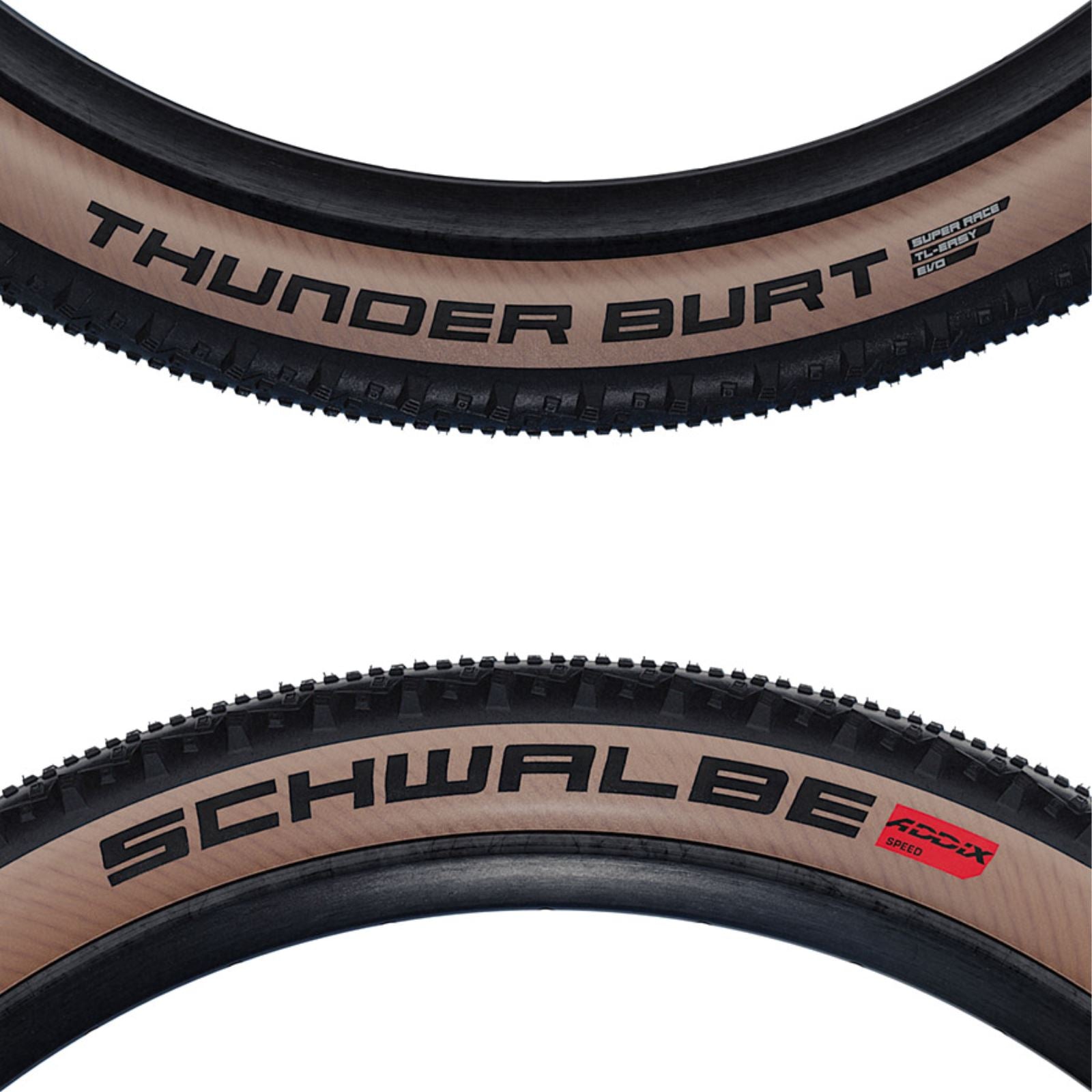Schwalbe Thunder Burt Tire - 29 x 2.1, Tubeless, Folding, Black/Transparent [MPN: 11600510.03]_1872328