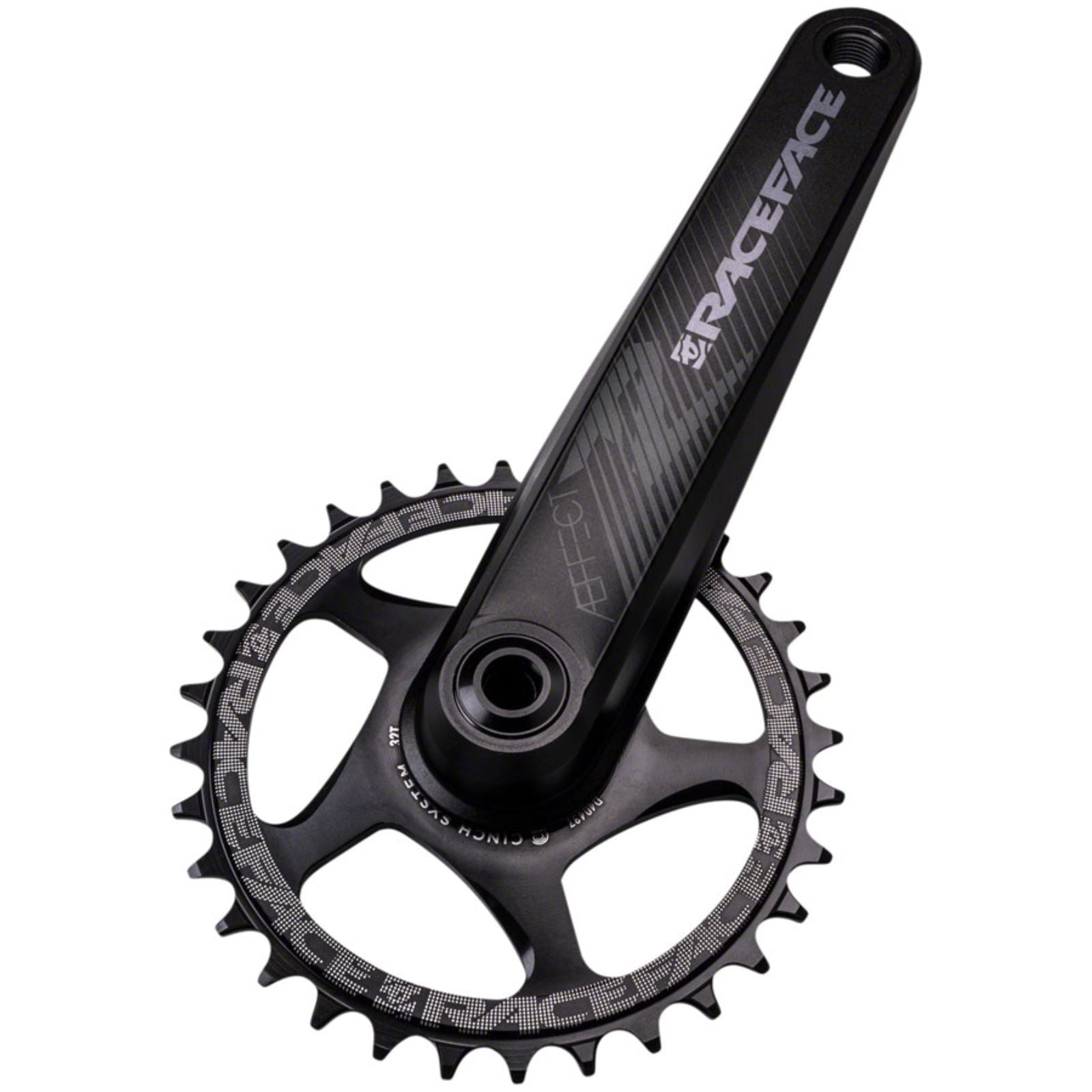 Race Face Aeffect R Crankset - 165mm - Direct Mount CINCH - Black [MPN: CK20AER137ARM165BLK]_1289646