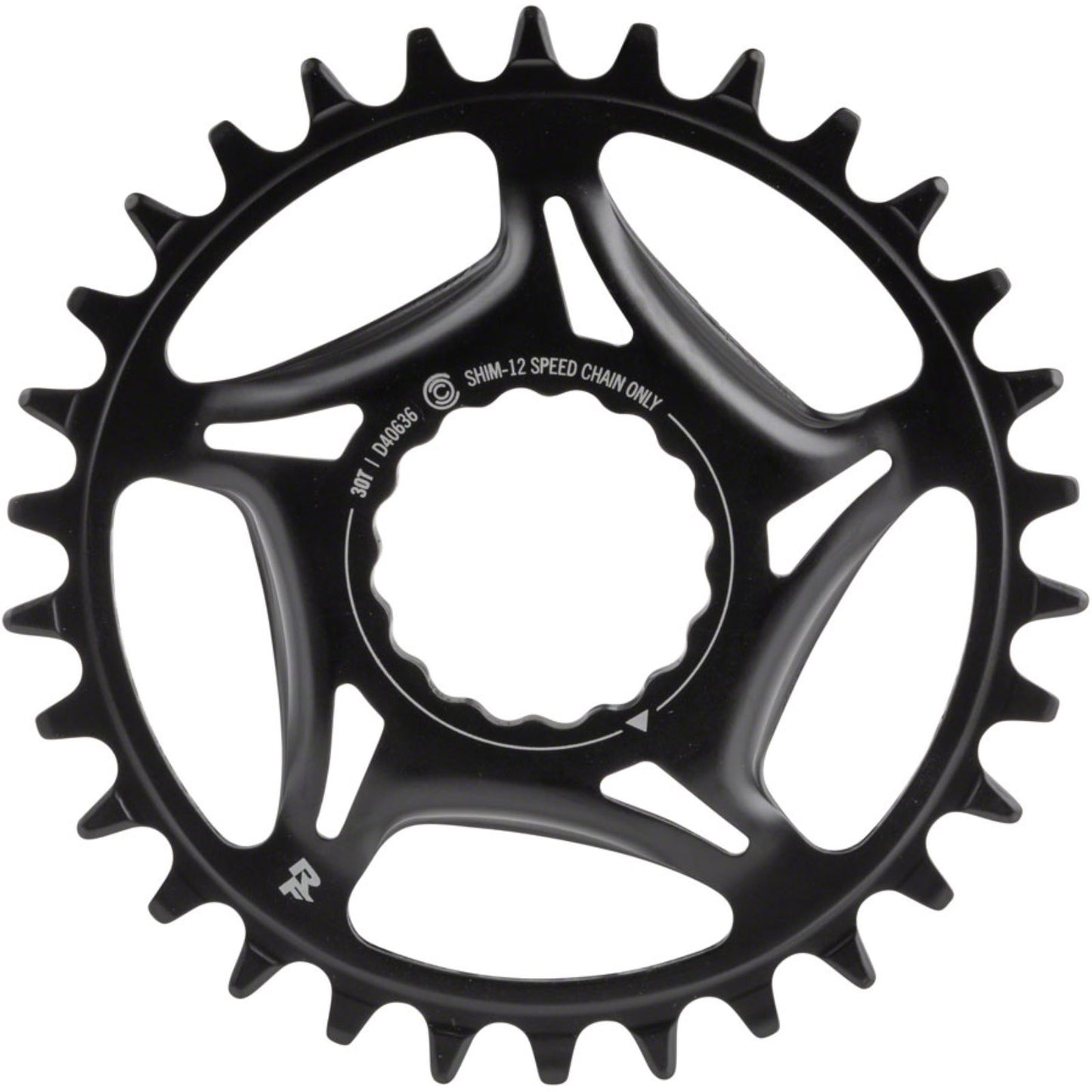 Race Face Narrow Wide Direct Mount CINCH Chainring - 30t - Black [MPN: RR21STLDM30TSHI12BLK]_1289853