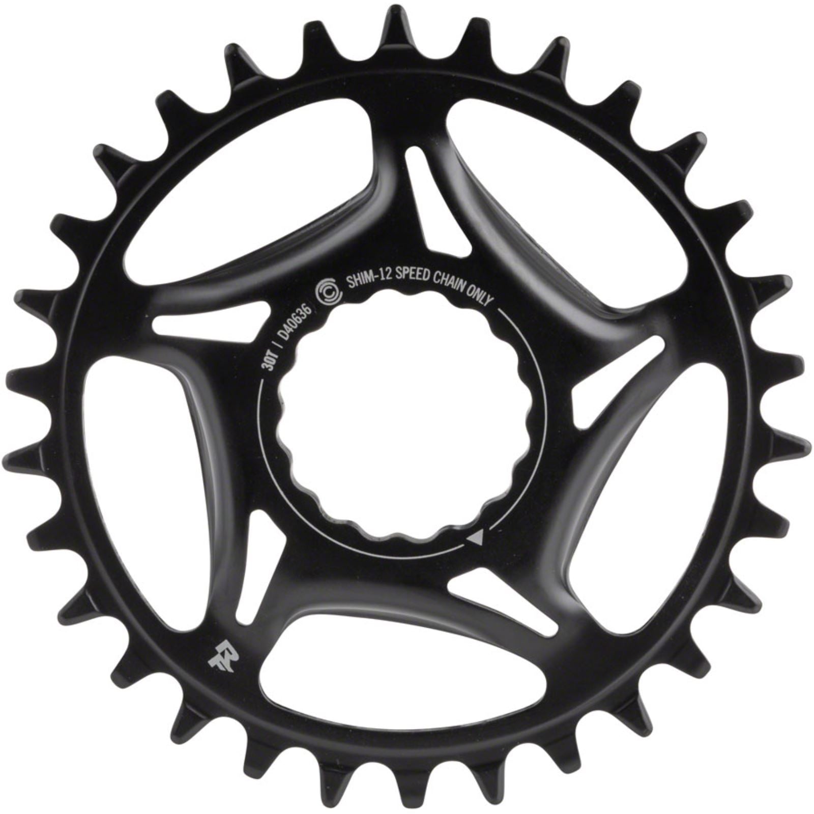 Race Face Narrow Wide Direct Mount CINCH Chainring - 30t - Black [MPN: RR21STLDM30TSHI12BLK]_1289853