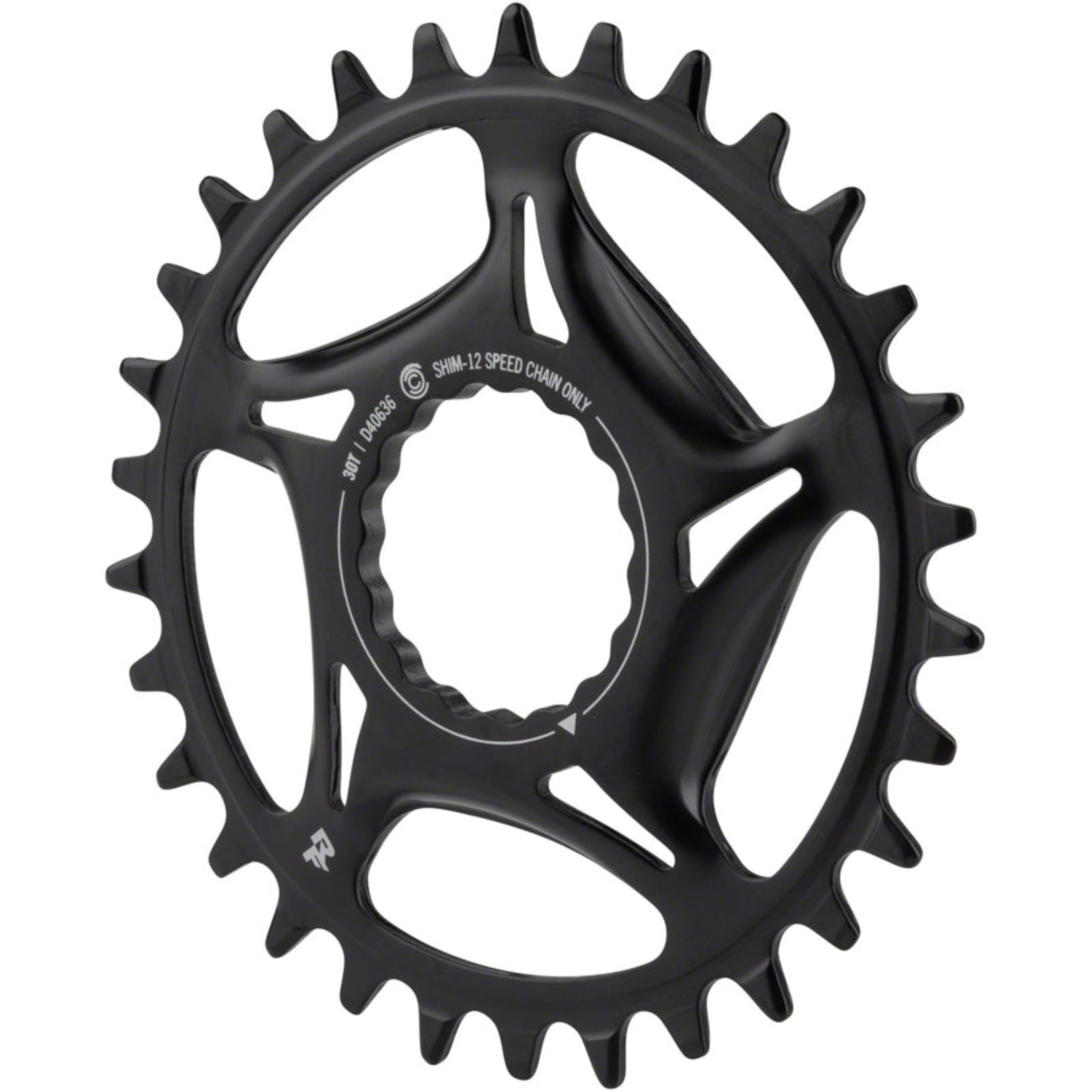 Race Face Narrow Wide Direct Mount CINCH Chainring - 30t - Black [MPN: RR21STLDM30TSHI12BLK]_1289854