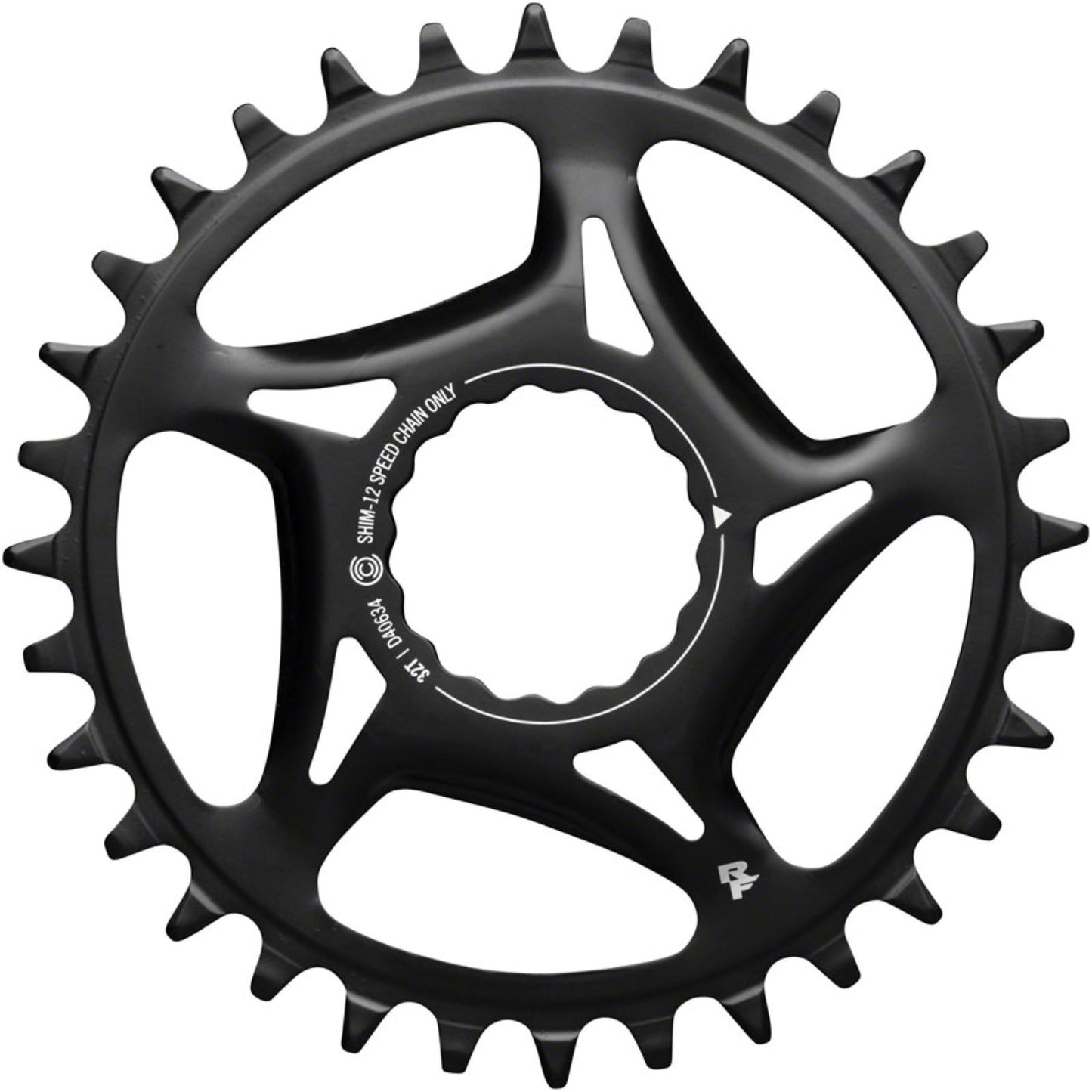 Race Face Narrow Wide Direct Mount CINCH Chainring - 32t - Black [MPN: RR21STLDM32TSHI12BLK]_1289855