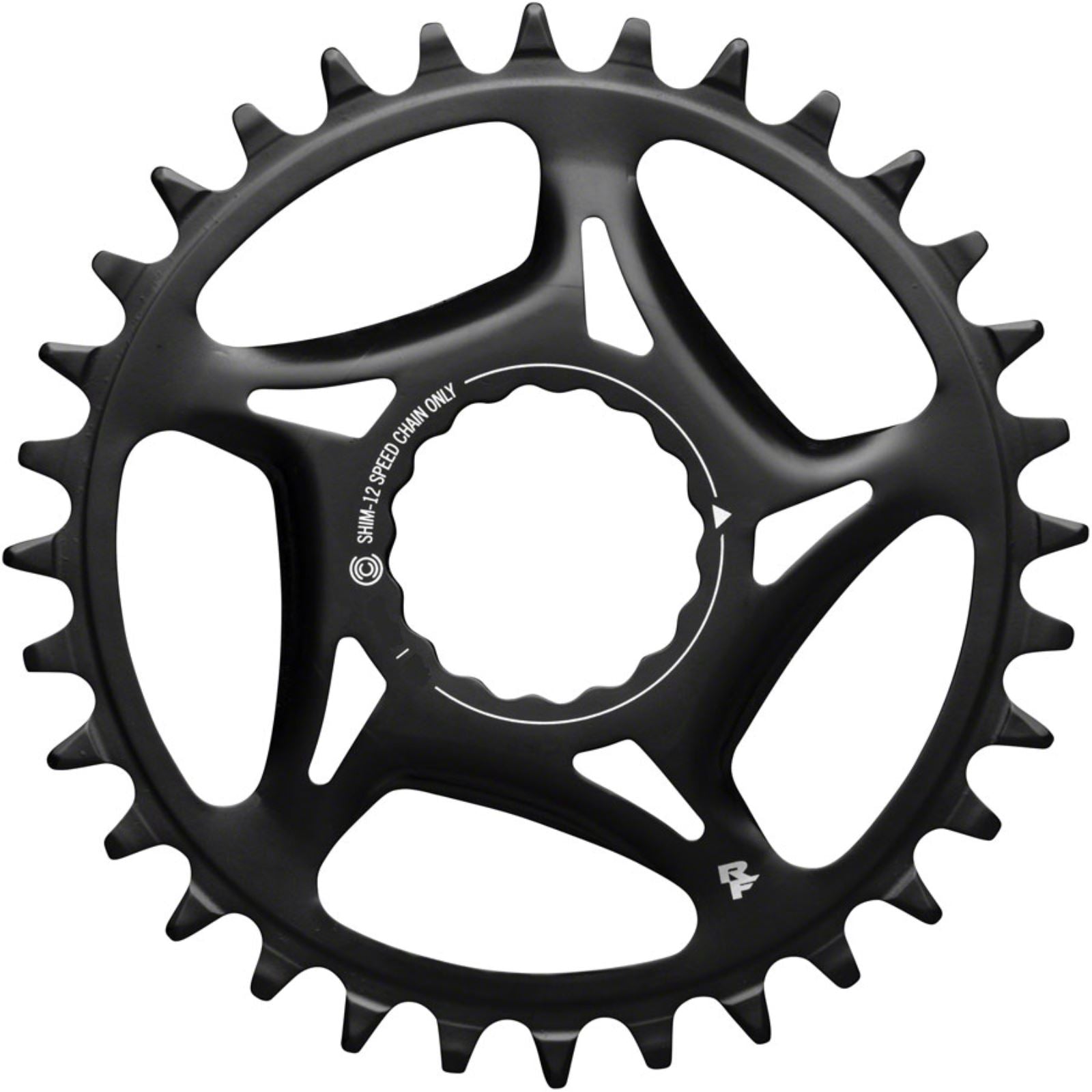 Race Face Narrow Wide Direct Mount CINCH Chainring - 34t - Black [MPN: RR21STLDM34TSHI12BLK]_1289857