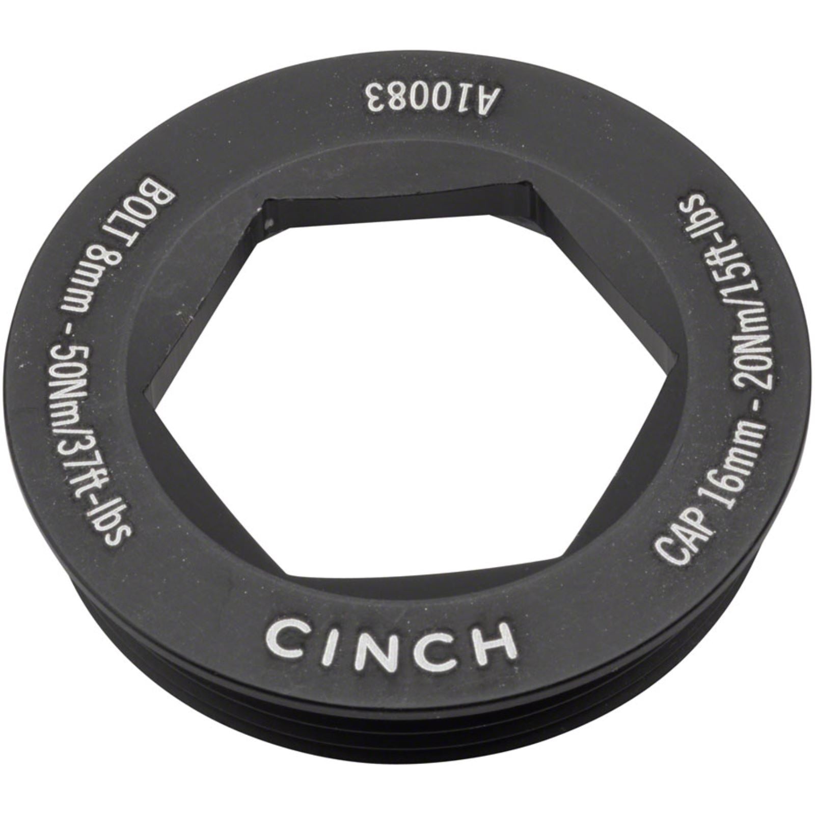 Race Face CINCH Crank Puller Cap and Washer Set - For XC/AM, Matte Black [MPN: F30026MAT]_1289918