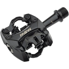 MSW Flash II Pedals - Dual Sided Clipless - Aluminum - 9/16" - Black [MPN: 18-000037]_1290785