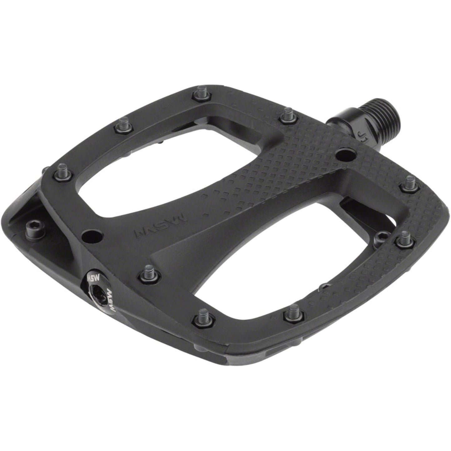 MSW Thump Pedals with Replaceable Pins - Platform - Composite - 9/16" - Black [MPN: YQB06N]_1290743