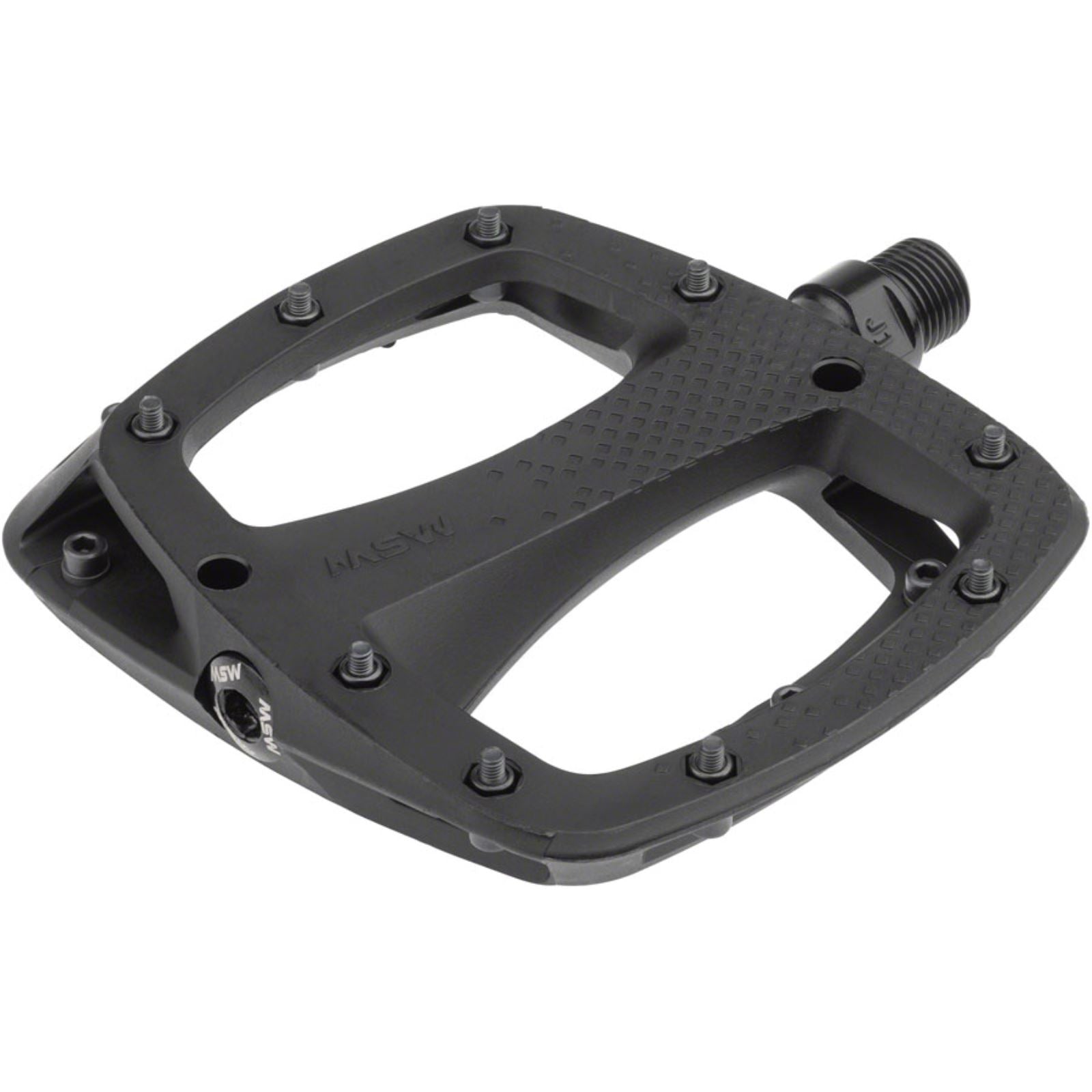 MSW Thump Pedals with Replaceable Pins - Platform - Composite - 9/16" - Black [MPN: YQB06N]_1290743