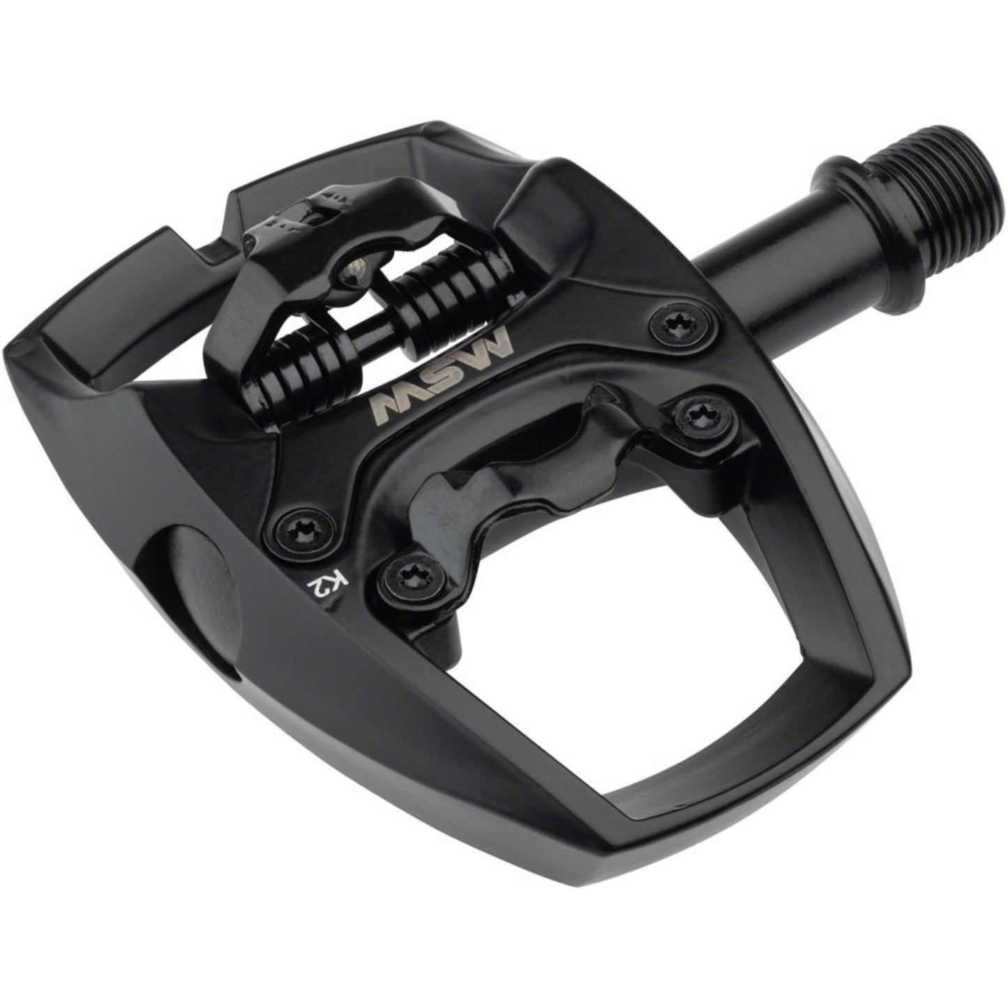 MSW Flip I Pedals - Single Side Clipless - Aluminum - 9/16" - Black [MPN: DWG #-18-000003]_1290890