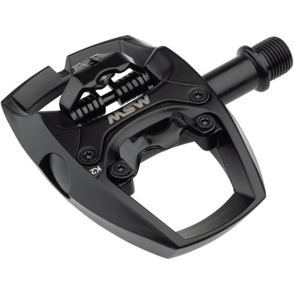 MSW Flip I Pedals - Single Side Clipless - Aluminum - 9/16" - Black [MPN: DWG #-18-000003]_1290890