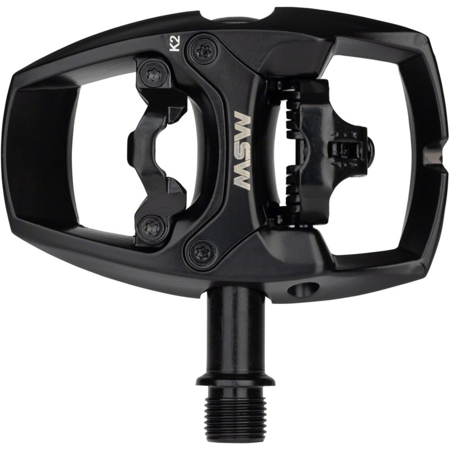 MSW Flip I Pedals - Single Side Clipless - Aluminum - 9/16" - Black [MPN: DWG #-18-000003]_1290819