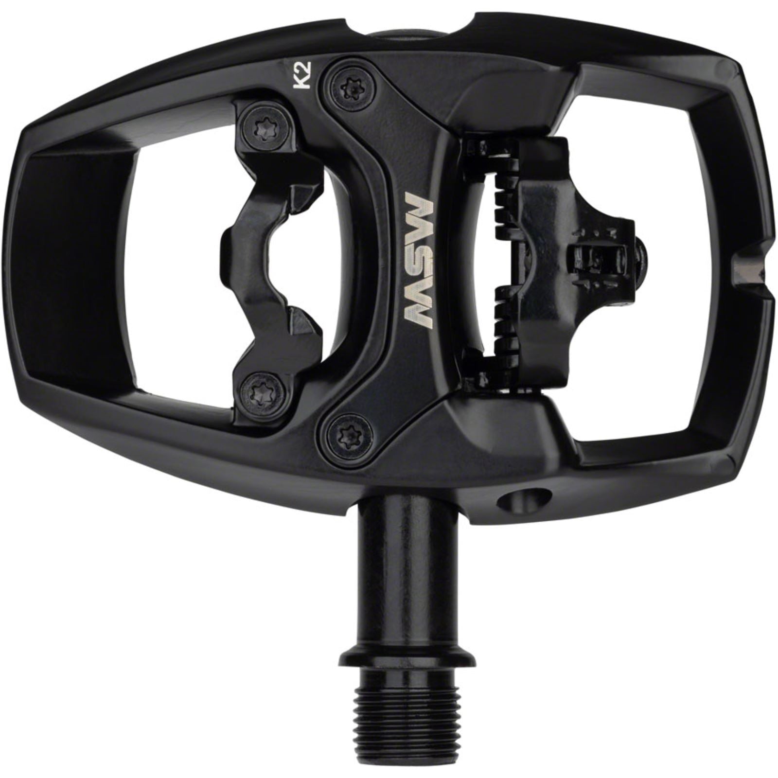MSW Flip I Pedals - Single Side Clipless - Aluminum - 9/16" - Black [MPN: DWG #-18-000003]_1290819