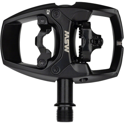 MSW Flip I Pedals - Single Side Clipless - Aluminum - 9/16" - Black [MPN: DWG #-18-000003]_1290819
