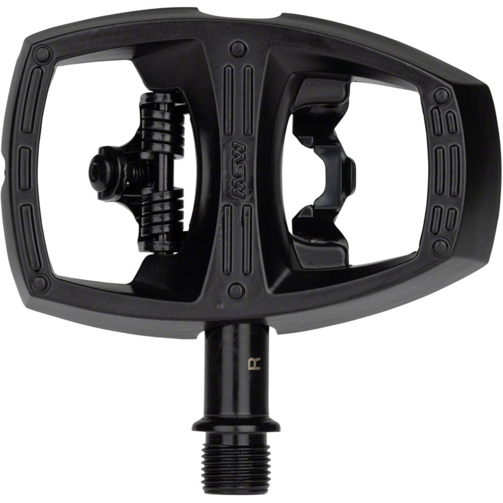 MSW Flip I Pedals - Single Side Clipless - Aluminum - 9/16" - Black [MPN: DWG #-18-000003]_1290820