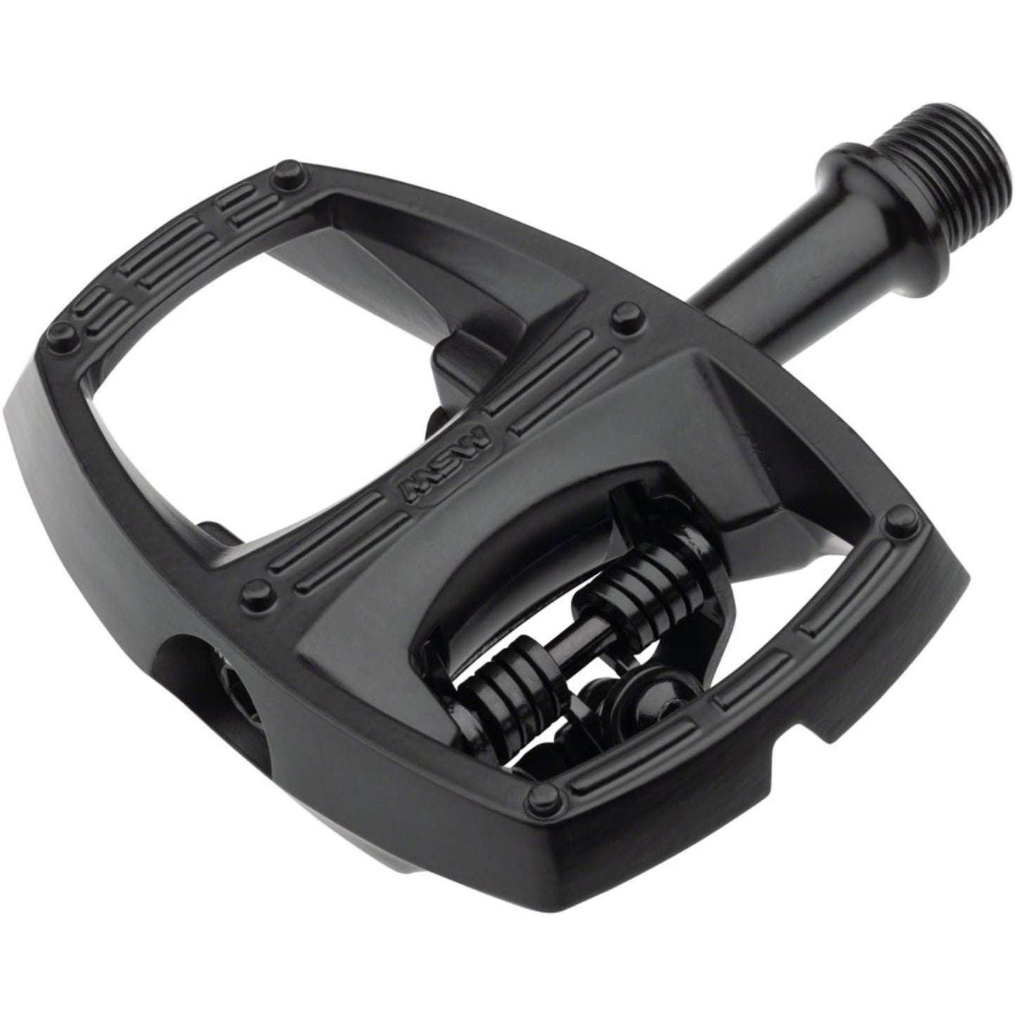MSW Flip II Pedals - Single Side Clipless - Aluminum - 9/16" - Black [MPN: 18-000040]_1290822