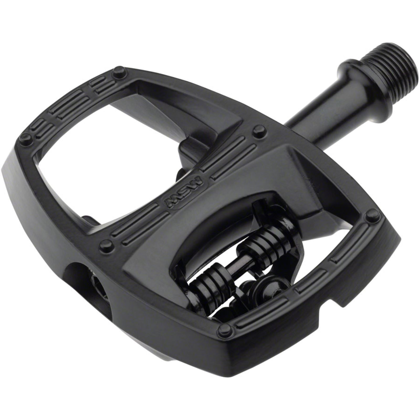 MSW Flip II Pedals - Single Side Clipless - Aluminum - 9/16" - Black [MPN: 18-000040]_1290822